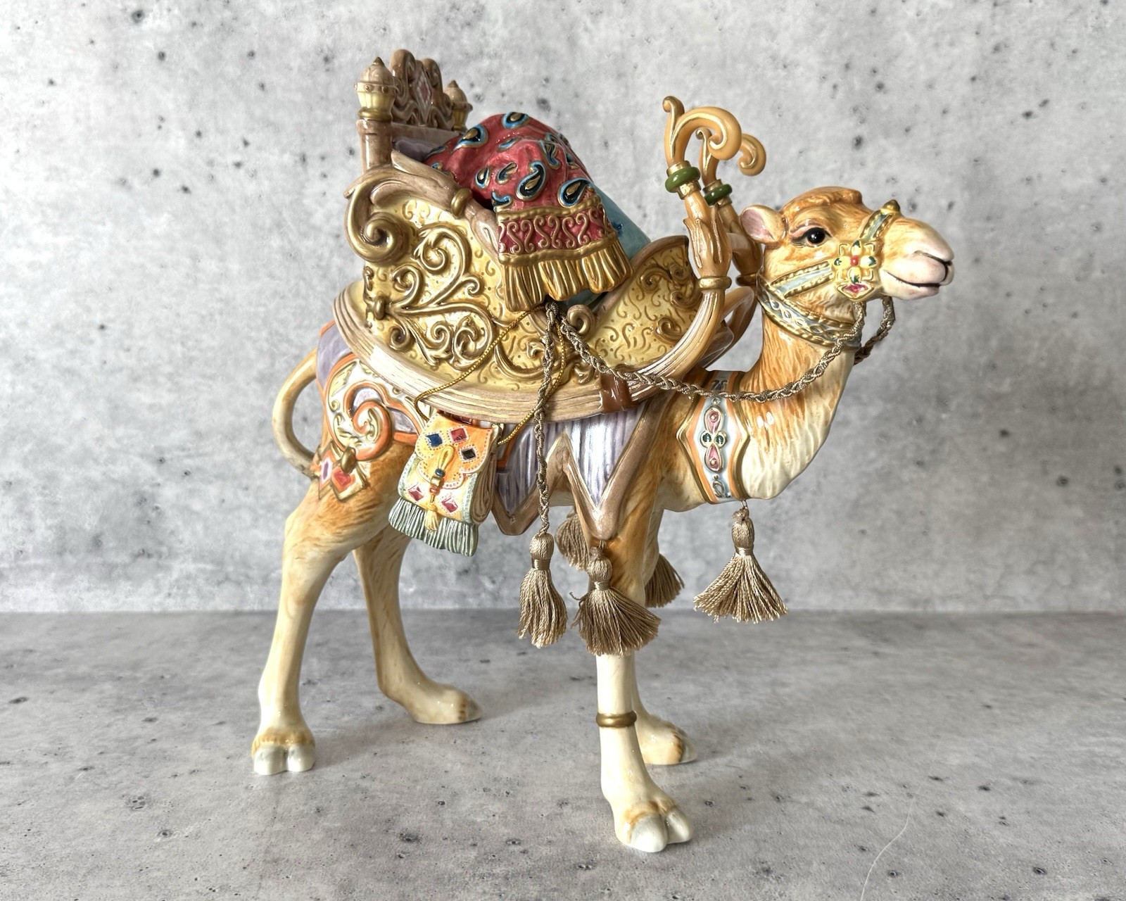 Fitz & Floyd Nativity Camel Babylonian Standing 11.5″ 19/206 In Box MINT