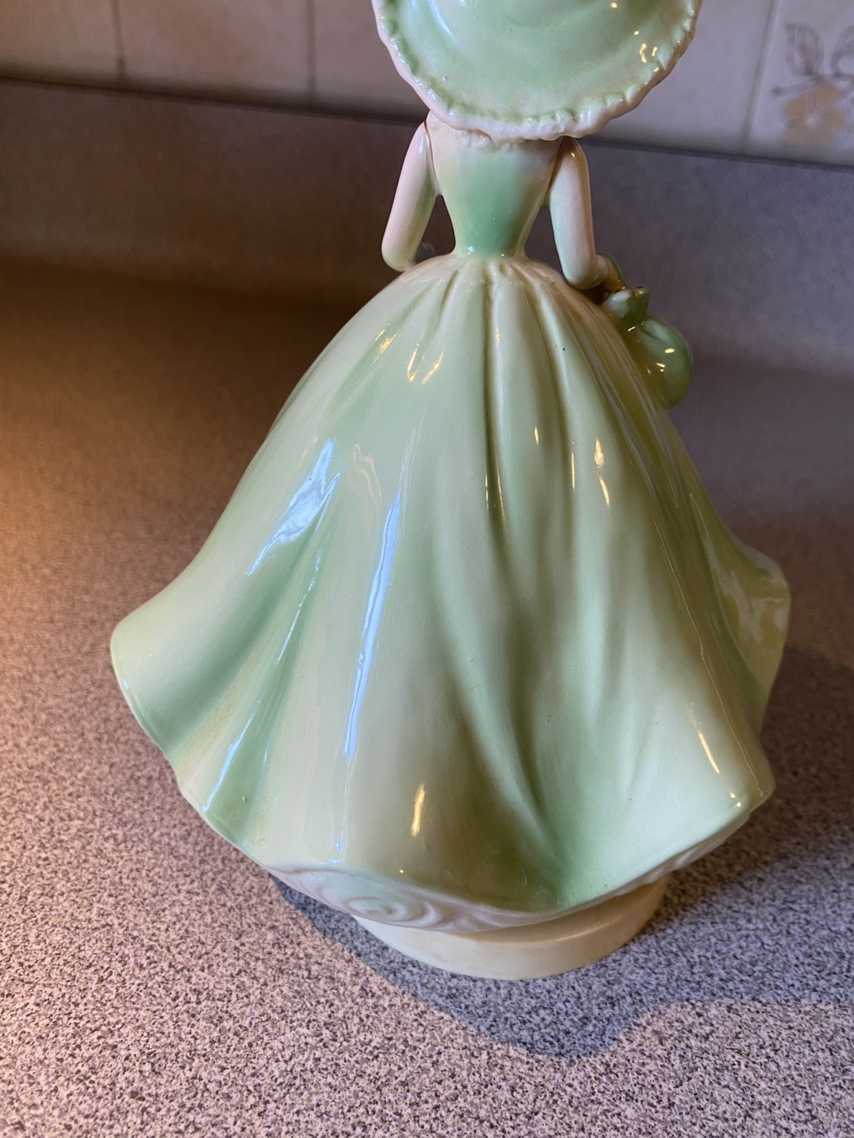 Vintage Josef Originals Porcelain Lady Music Box Figurine “ Come To The Cabaret”