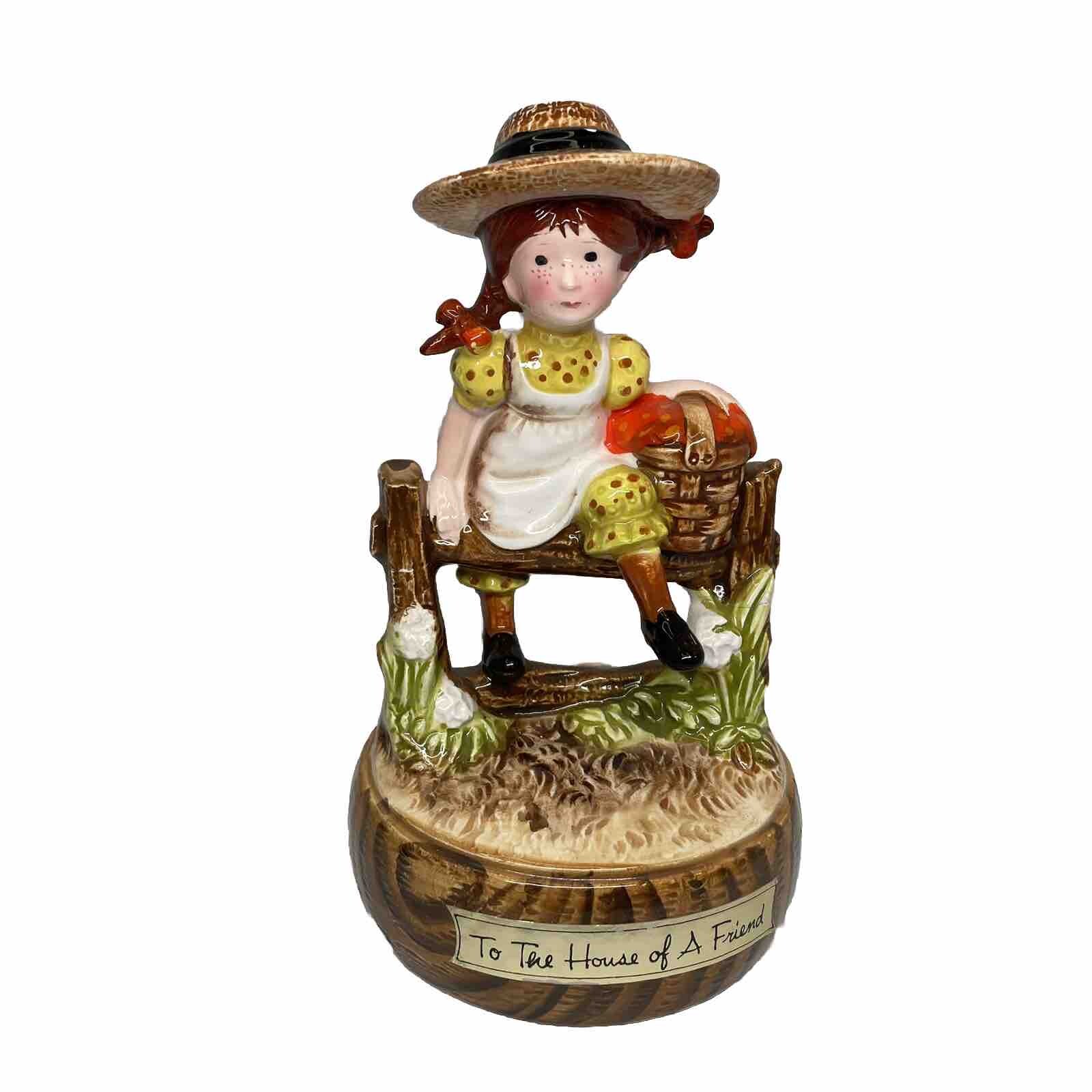 American Greetin Corp. To The House Of A Friend Music Box Japan Works Blemished