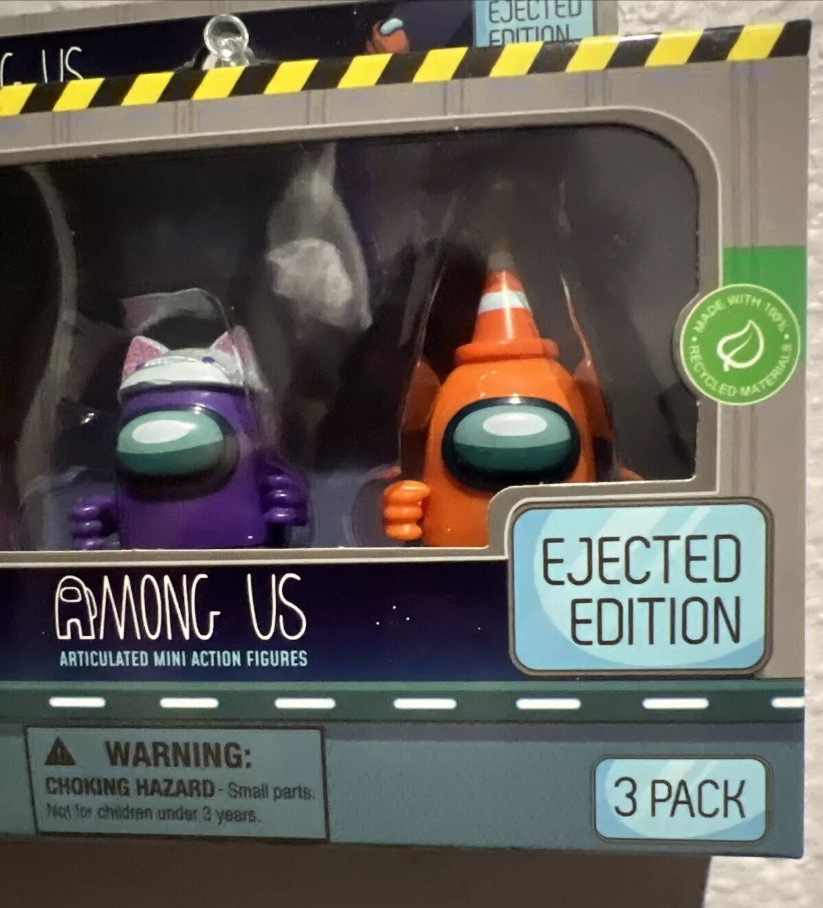 Among Us 3 Pack Mini Figures Ejected Edition 2023 Toikido Hat FS