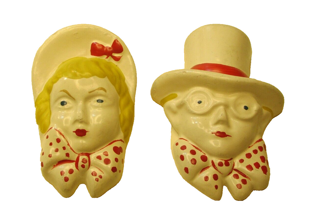 VTG CHALKWARE HEADS