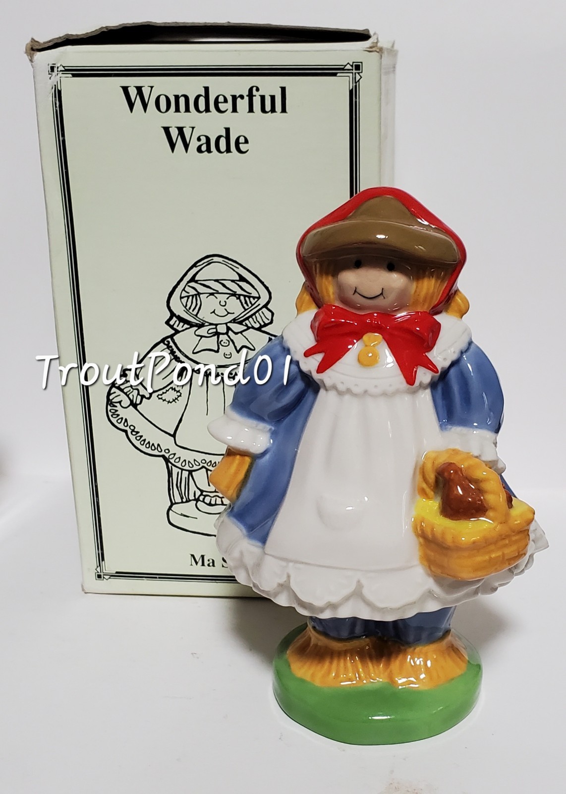 Wade Ma Straw Family Mom Porcelain Figurine 5 In Lg Blow-Up 1999 LE 2000 w/Box