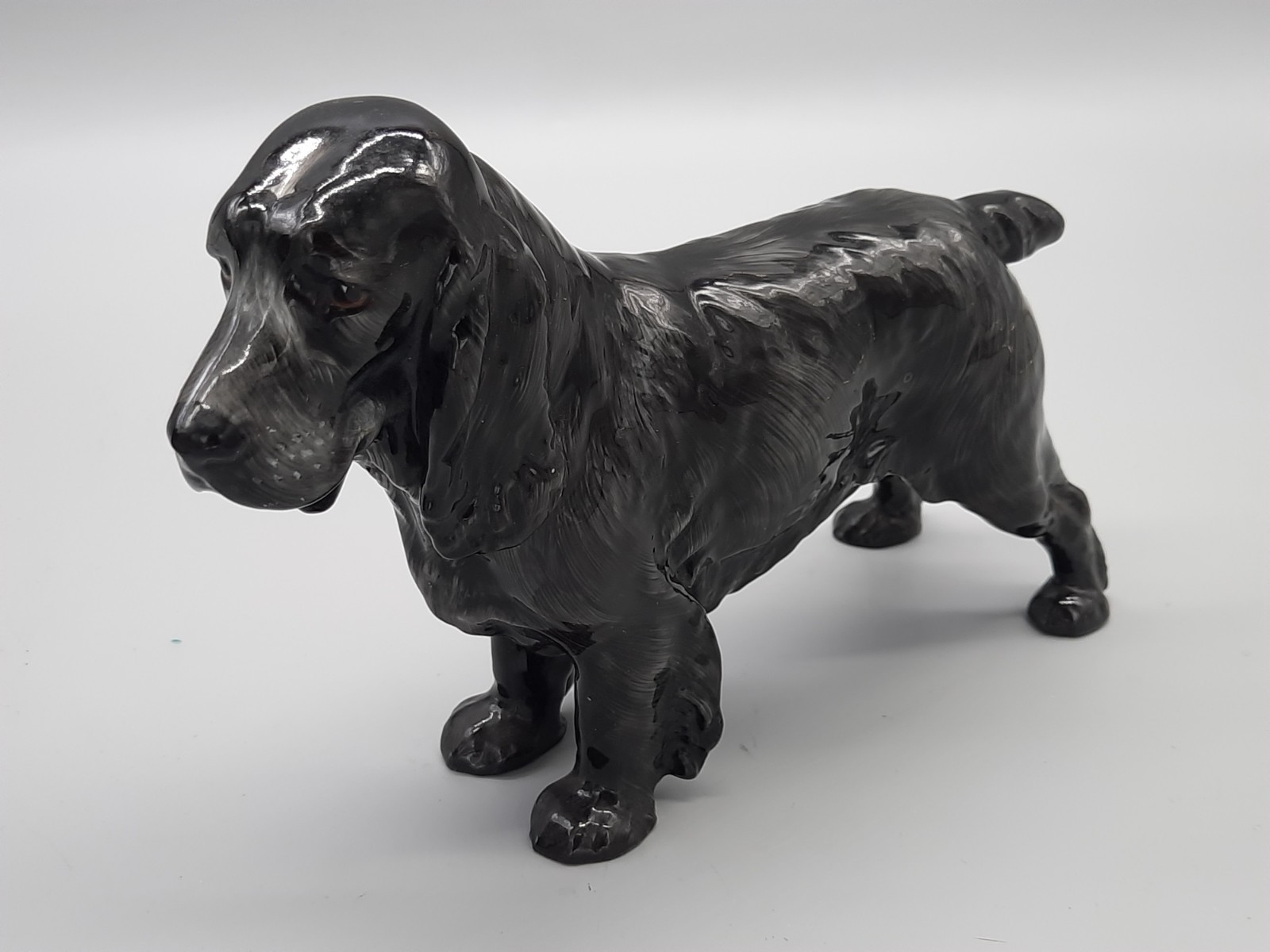 Vintage Royal Doulton Cocker Spaniel Lucky Star Hn1000 Large Size 9″ Rare !!