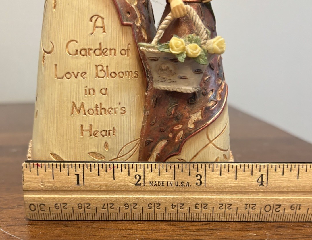 Copper Mother Daughter Figurine Elements 84009 Garden Of Love Blooms Heart 2008