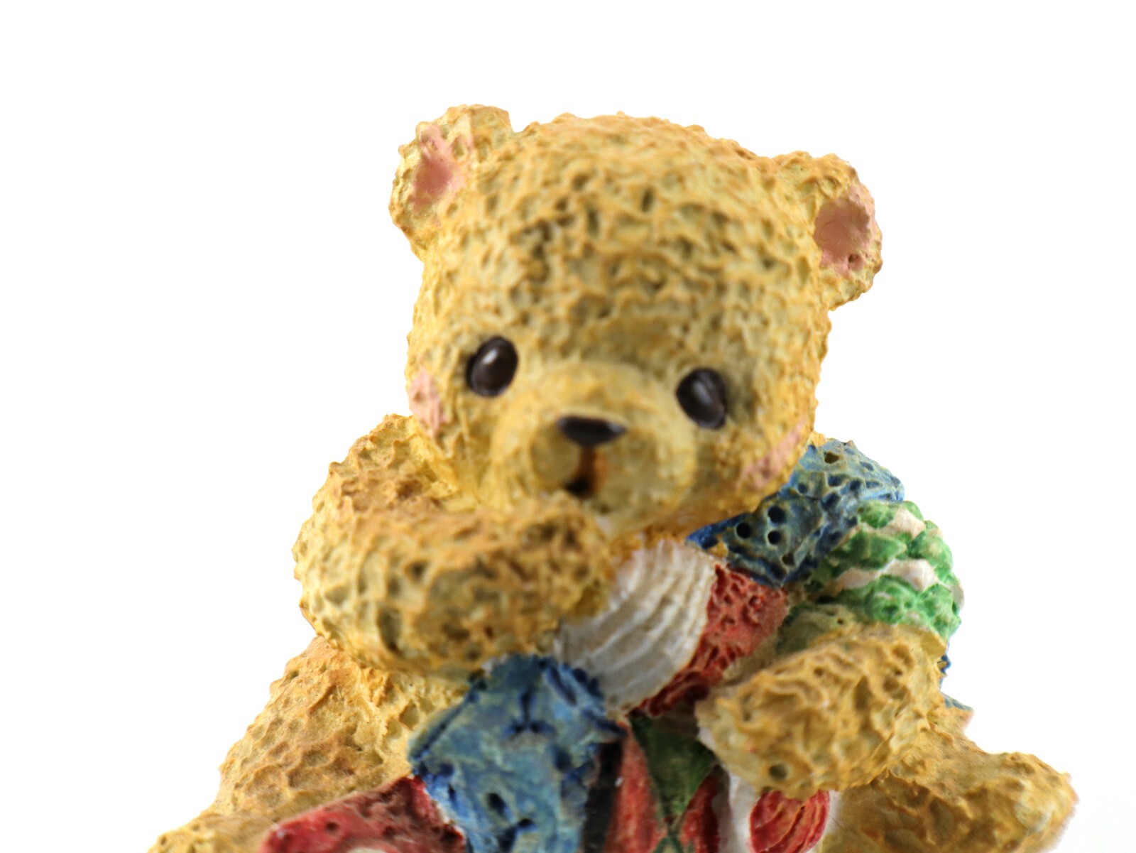 Miniature BEAR FIGURINES Set of 3 Boy & Girl Resin