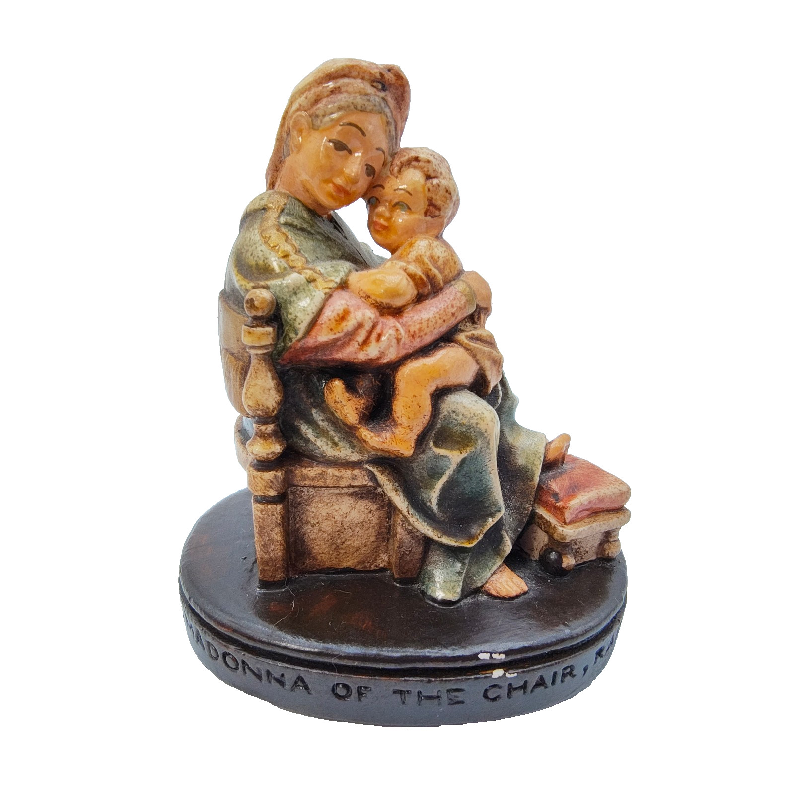 Vintage Sebastian Miniatures Madonna Of The Chair Raphael Figurine Art 1951