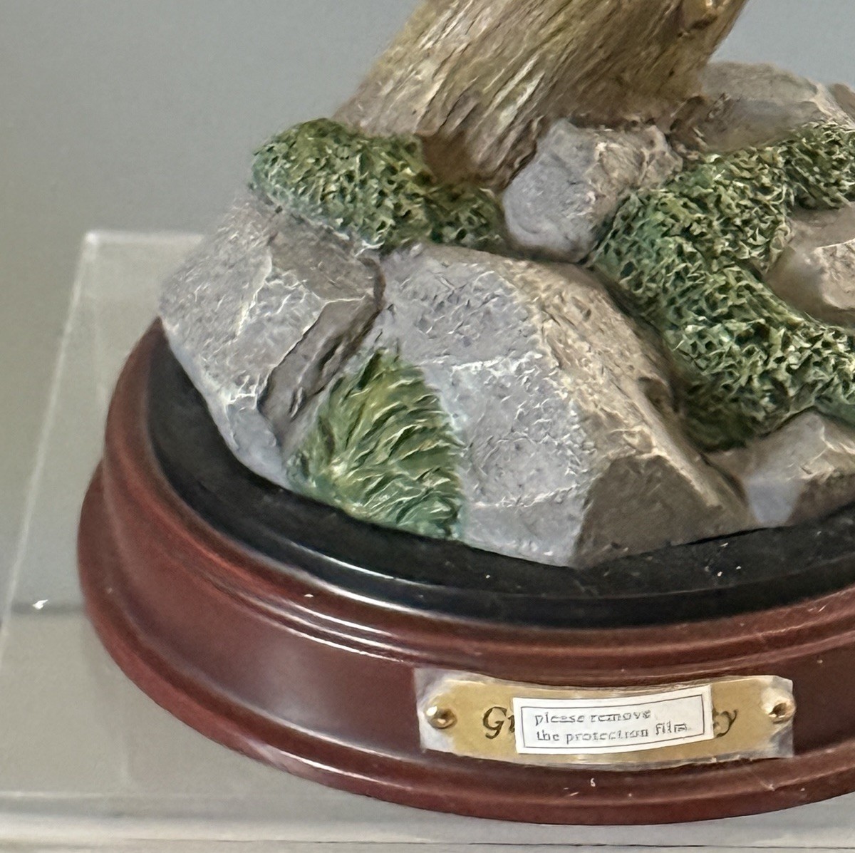 Bradford Exchange GUIDING BEAUTY EAGLE With Flag Sculpture Ted Blaylock 2018