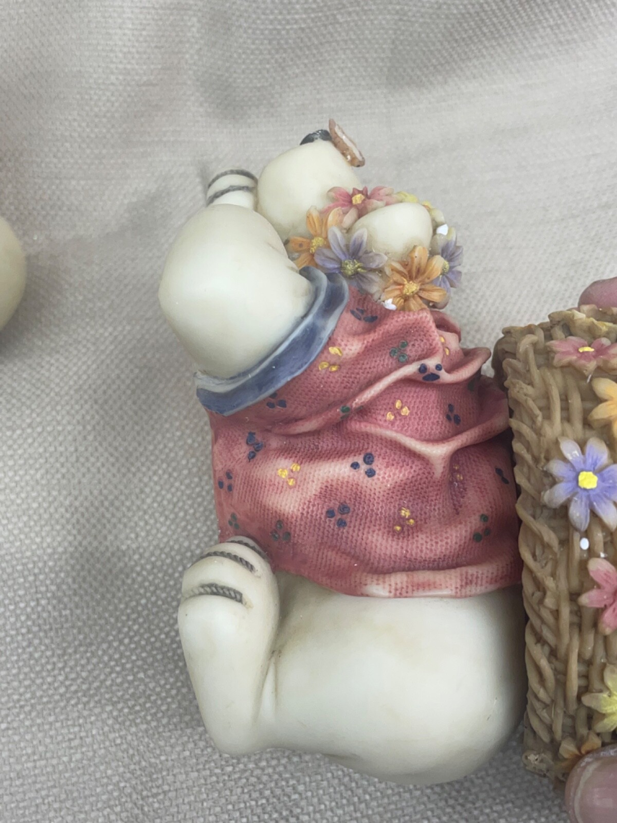 Tender Times HC Accents Pair Bear Figurine Candle Holders see pics 2000s