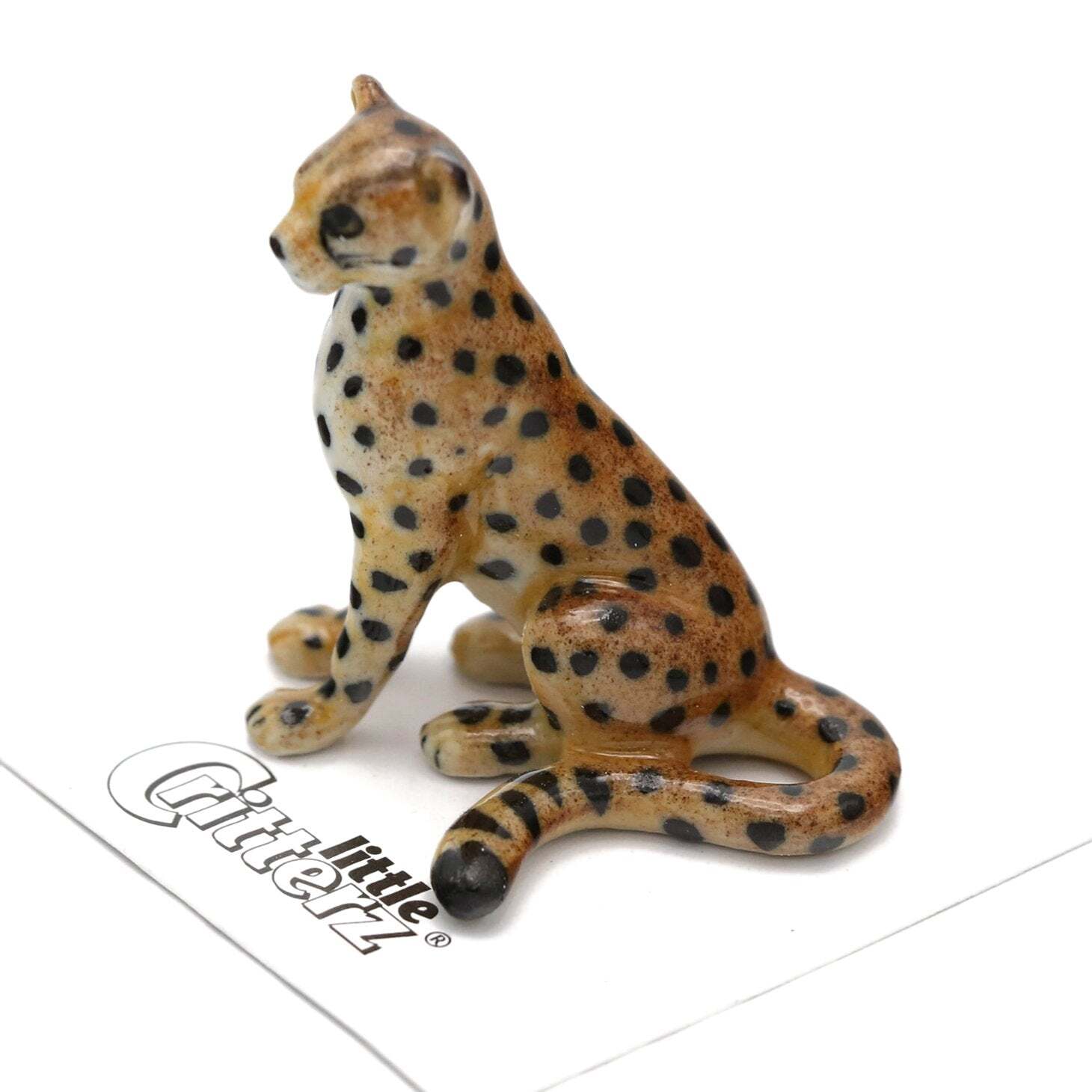 Little Critterz – Cheetah “Jelanii” Forest Animal – Miniature Porcelain Figurine