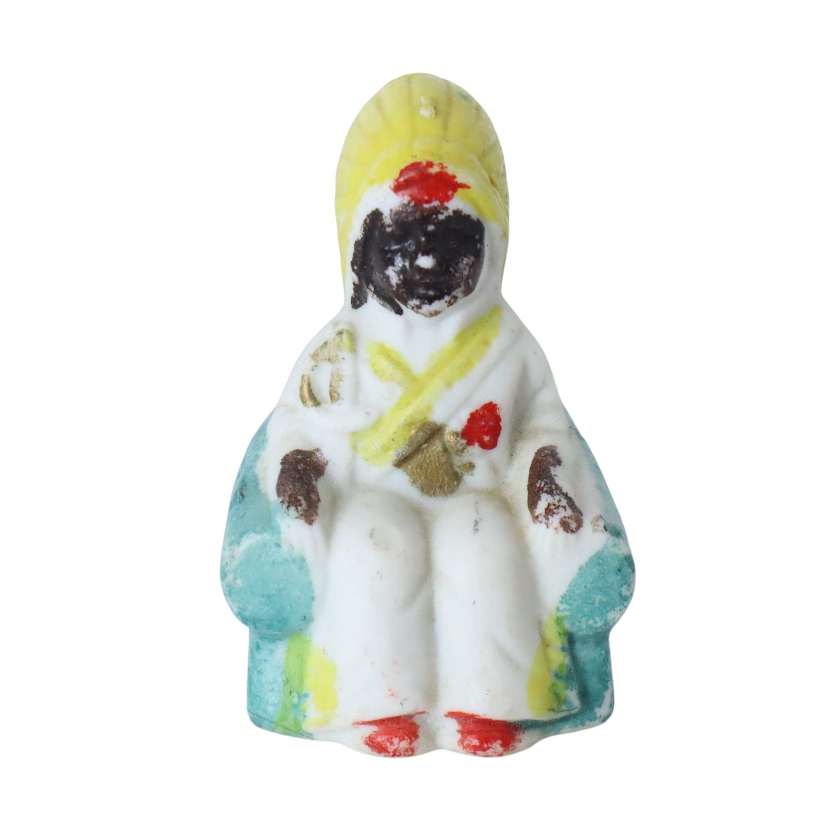 Vintage Bisque Porcelain Occupied Japan Indian Chief Black Americana 1940s
