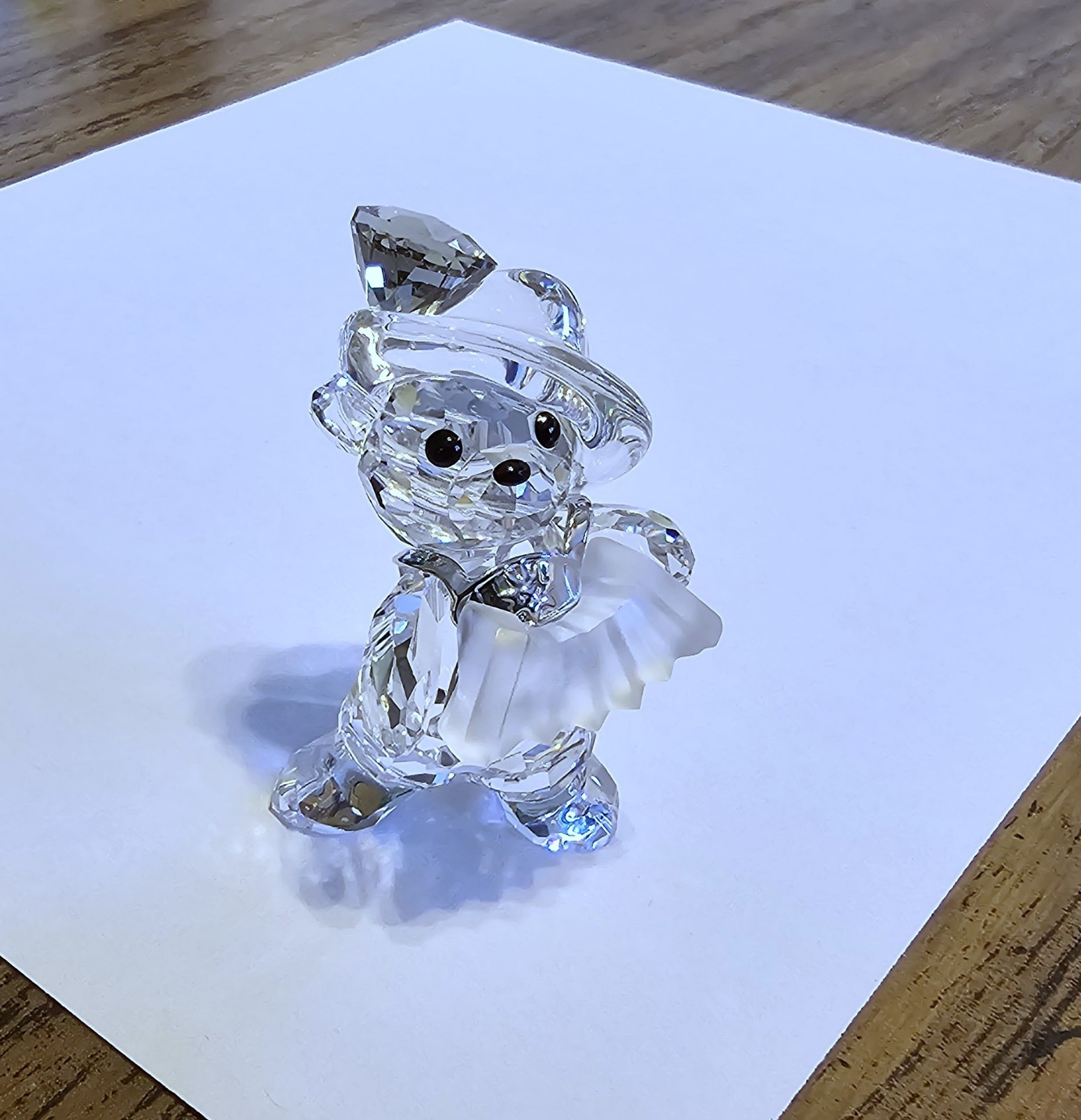 🪗 Swarovski Crystal 2007 L.E. Fritz German Kris Bear Figurine, Accordion, NIB
