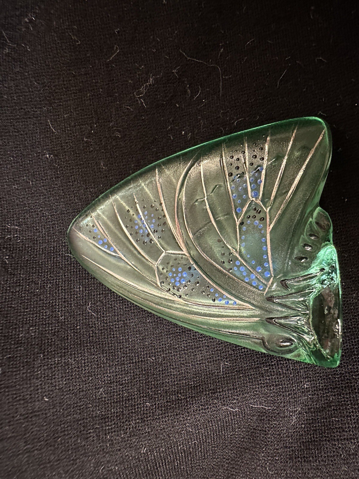 Lalique crystal butterfly figurines vary colors