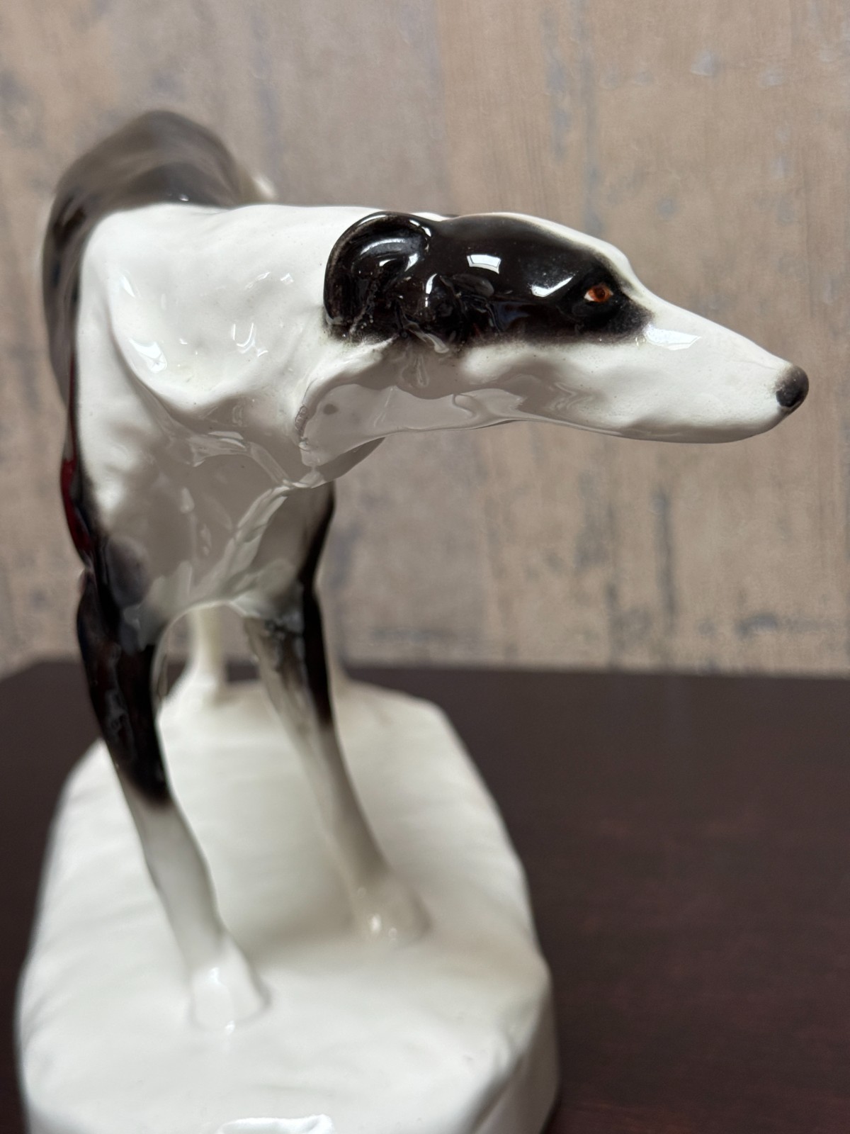 Vintage Goldscheider Ceramic Figure of a Borzoi Wolfhound 8″ Tall