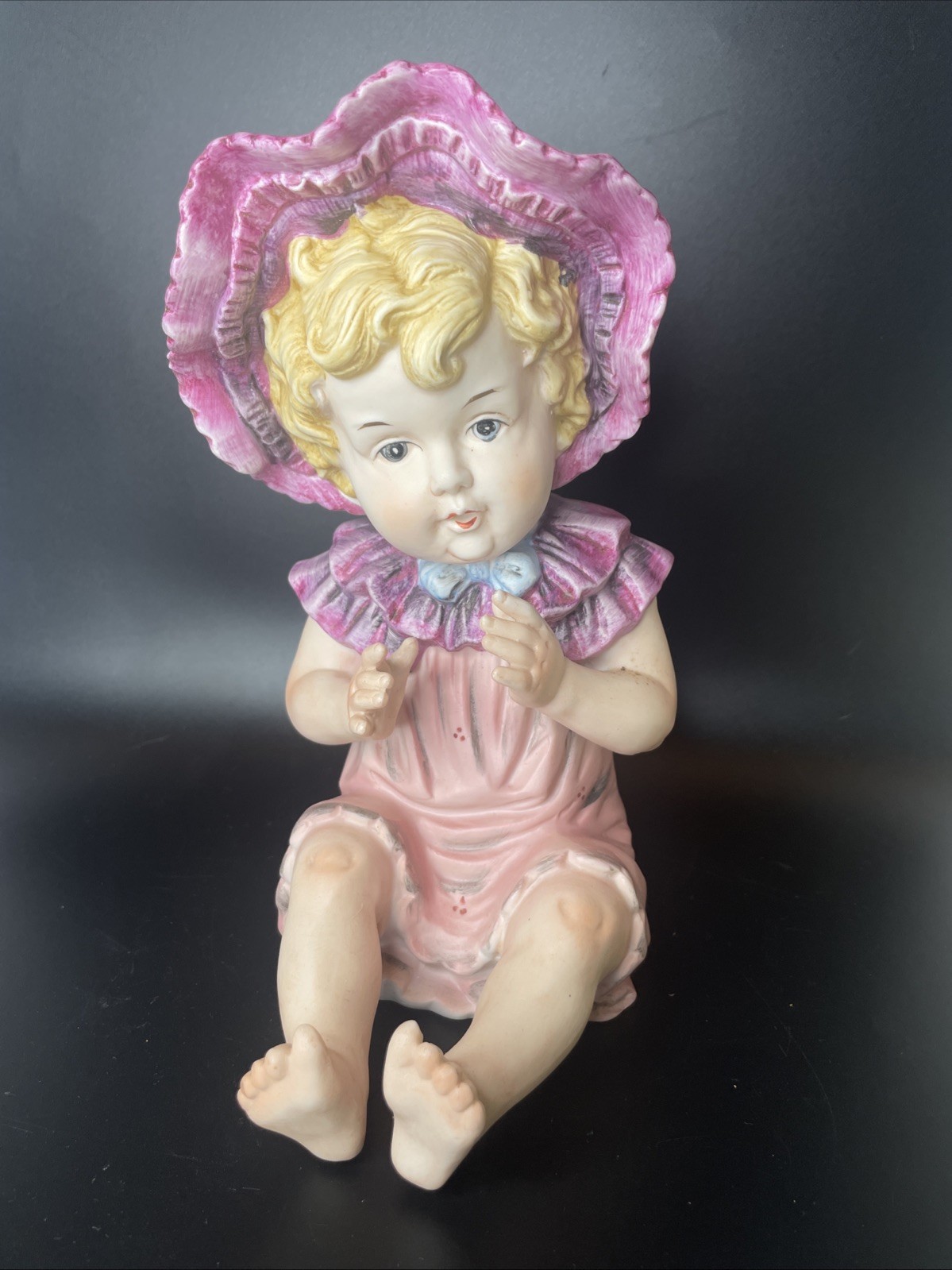 Vintage Large Porcelain Piano Baby Figurine #3253 Crossed Swords