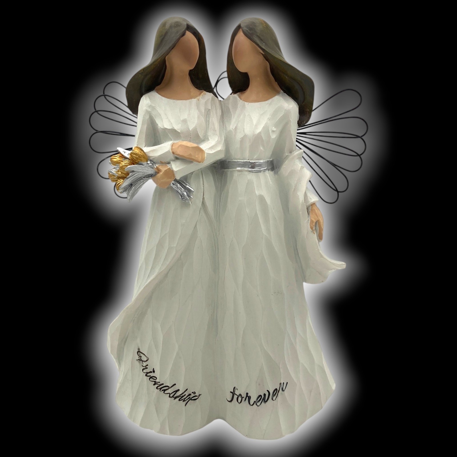 Friendship Forever Angels Resin Figurine 7″ Mizzeo