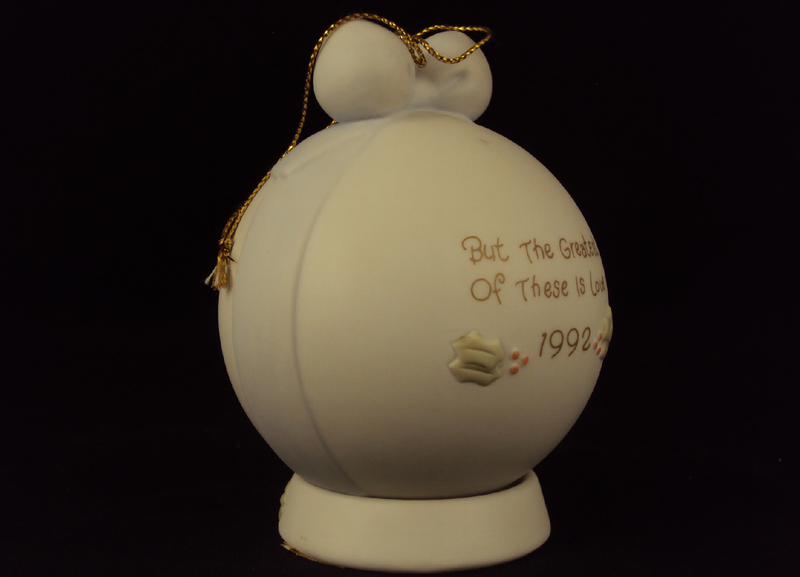 Precious Moments ORNAMENT, #527734, But The Greatest Of These Is Love, G-Clef