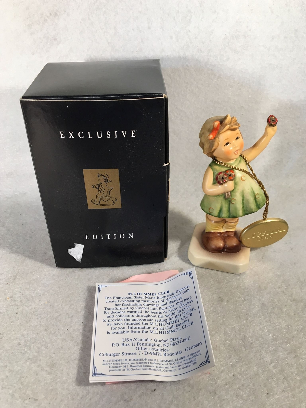 Goebel Hummel Figurine # 793 “Forever Yours” TMK7 3 7/8″