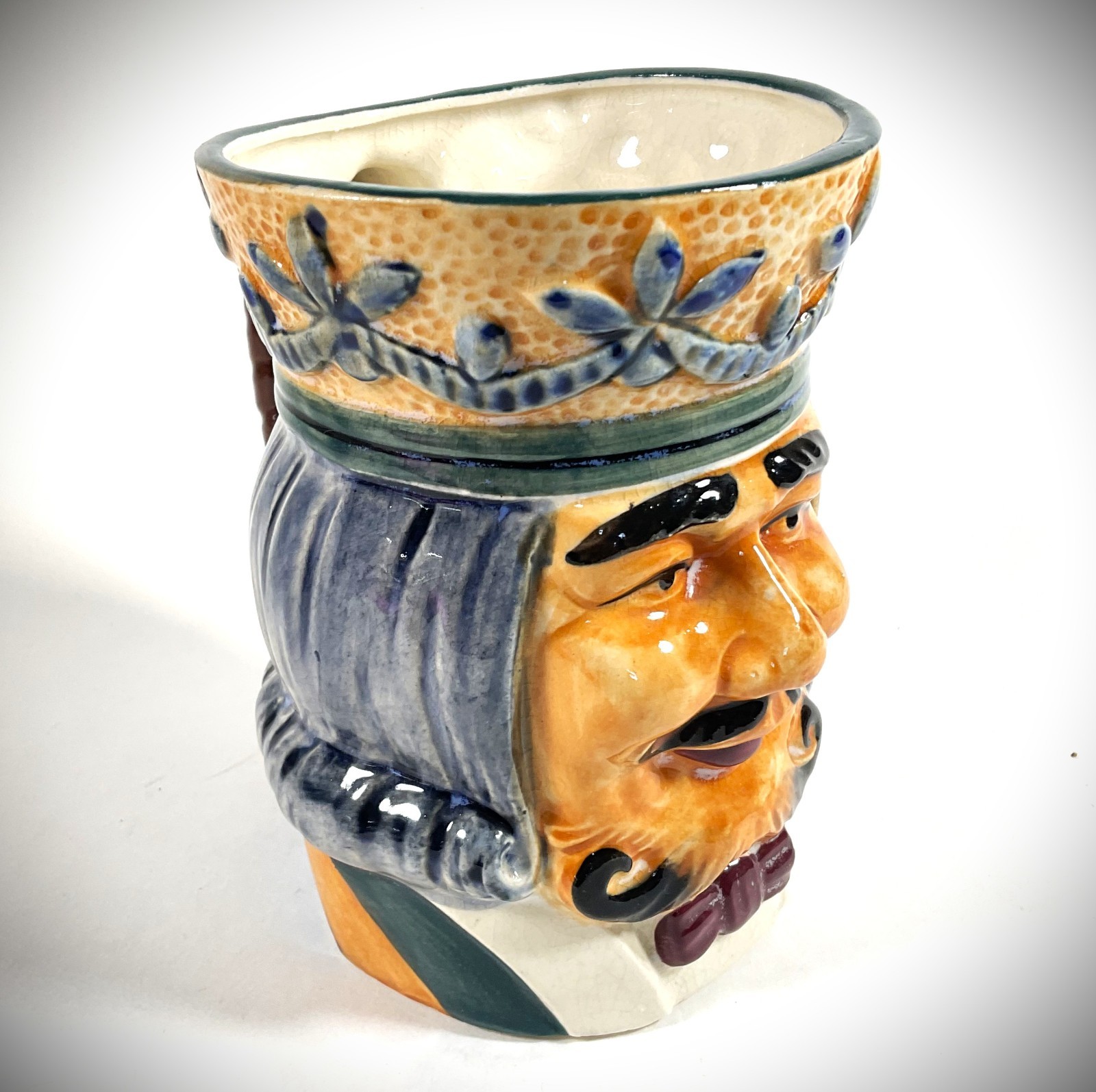 VTG Toby Mug “King of Clubs” Hand-Painted Occupied Japan 4.9″ Tall #1 READ