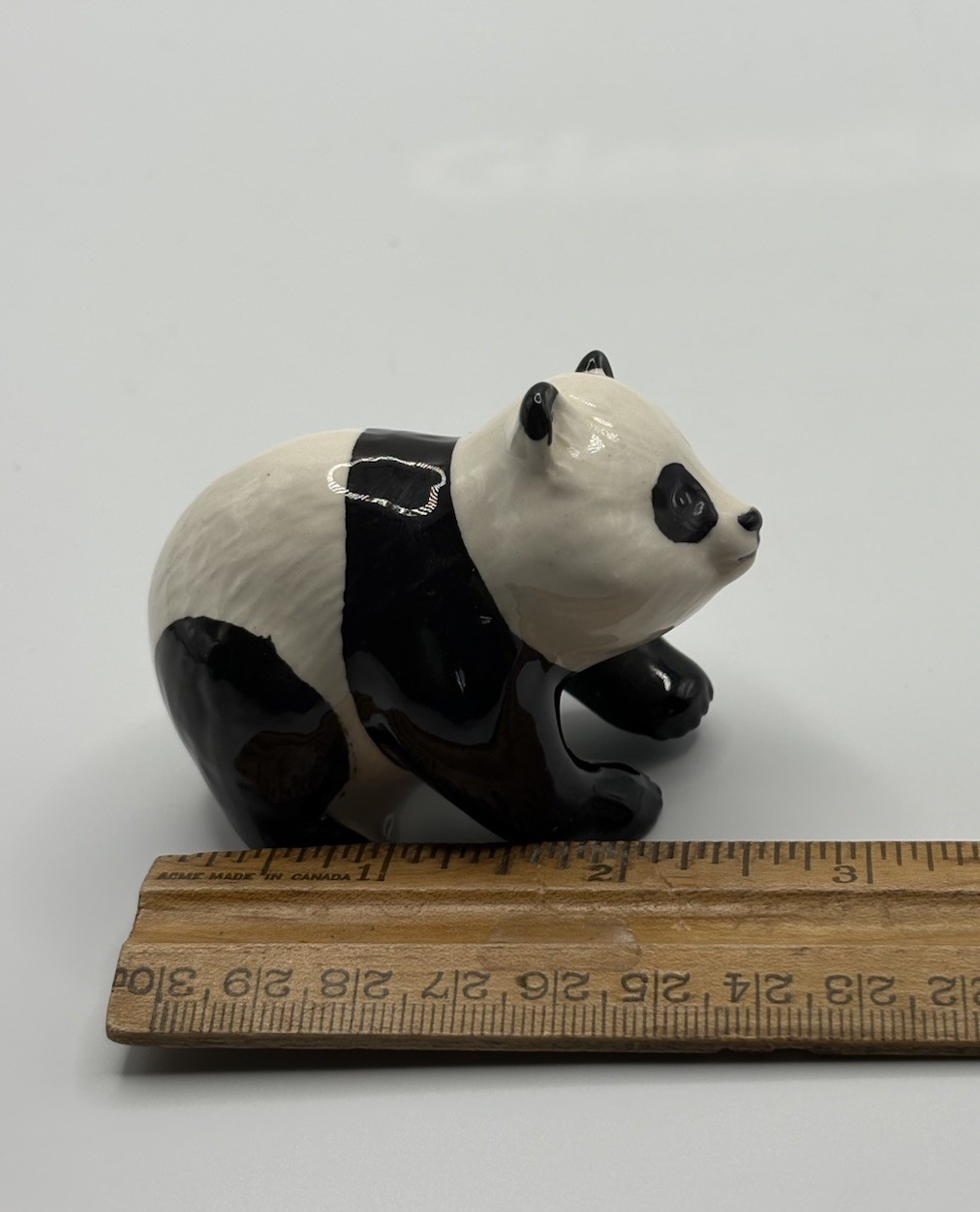 Vintage Beswick England Curious Baby Panda Bear Porcelain Figurine Marked 2.5”