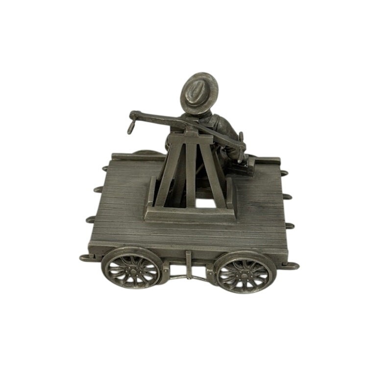 Ron Hinote “The Railroad Worker” Signed Fine Pewter Franklin Mint 1978