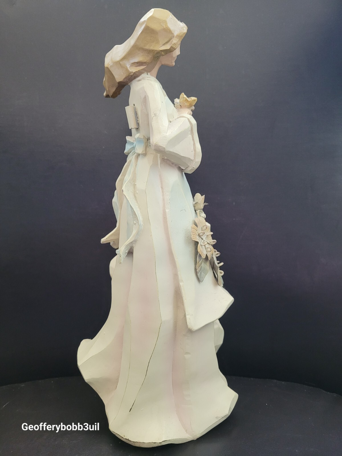13″ New Country Blessings the Salem Collection Woman w Butterfly & Hat Figurine