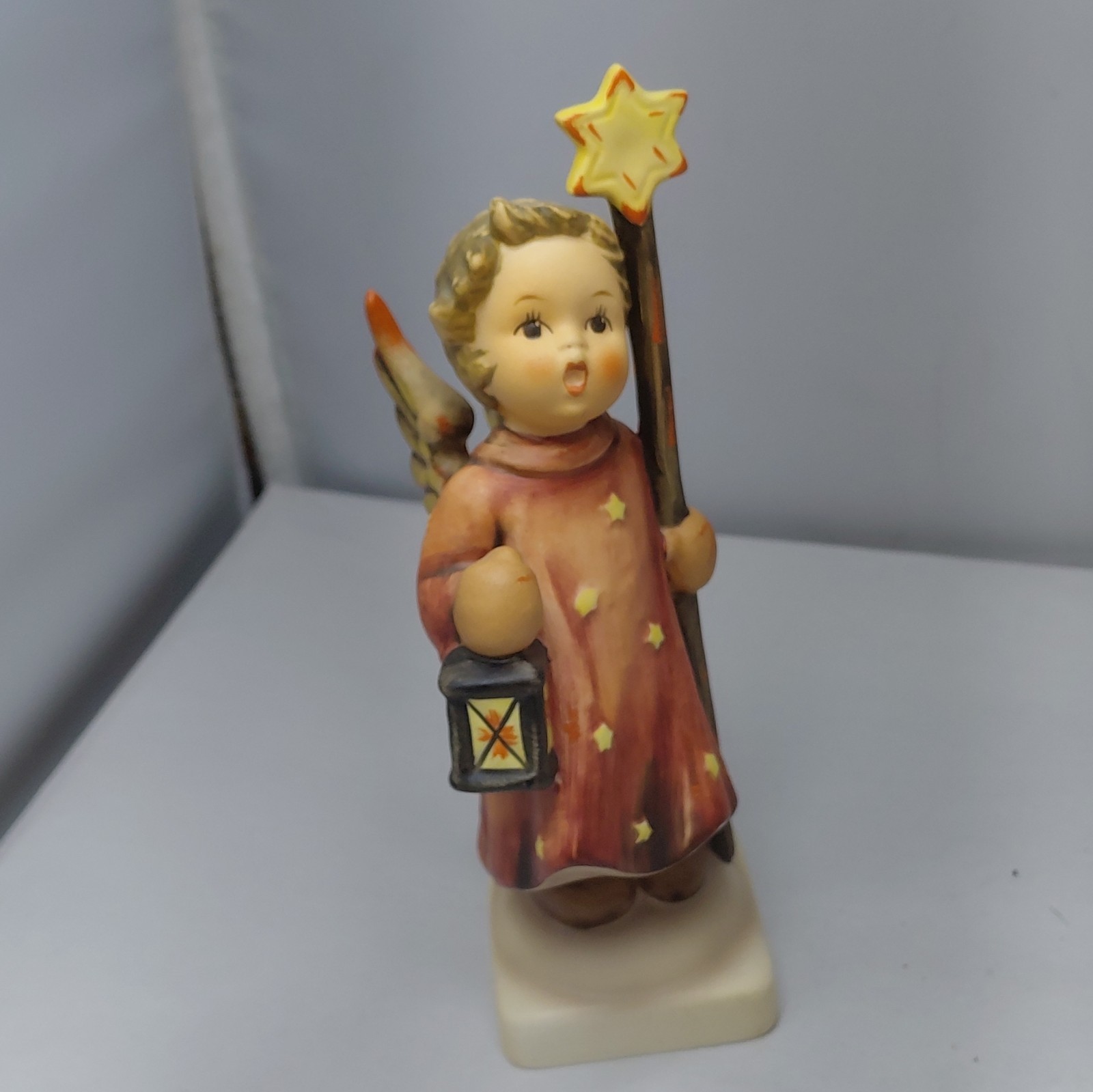 Vtg Hummel #343 CHRISTMAS SONG 6.5″ tall Signed markd 1957 Angel Star Staff