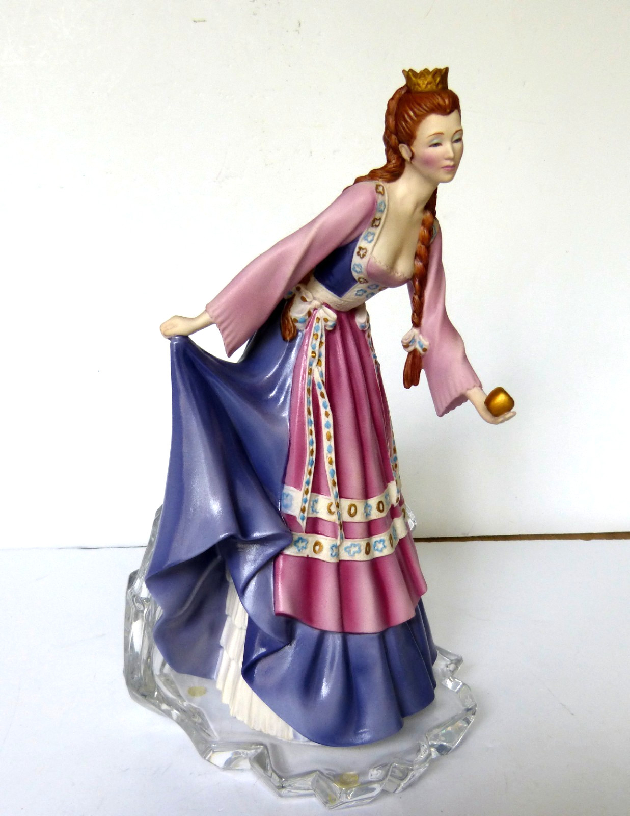 Princess of the Glass Mountain 10.25″ Figurine w/Crystal Base Franklin Mint COA