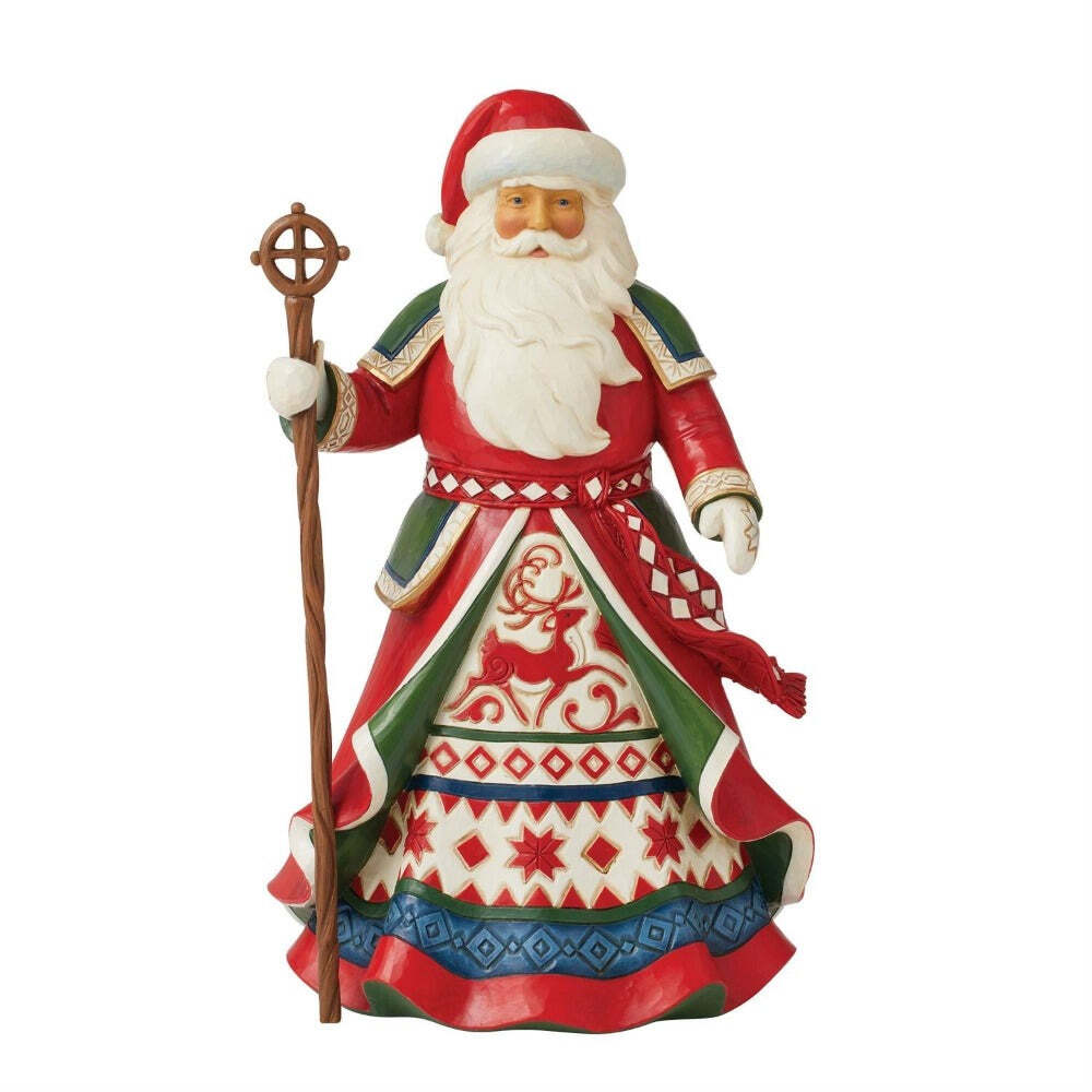 Jim Shore HWC Lapland Santa with Staff – 6012897