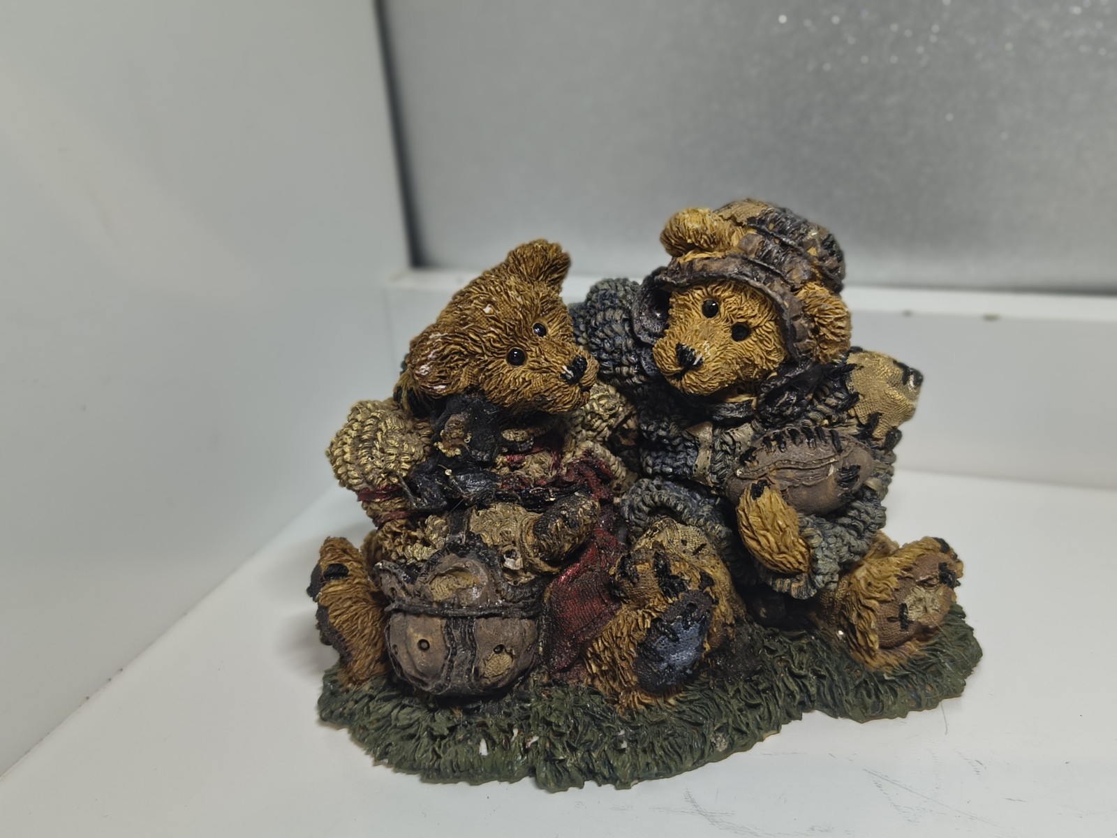 1990s Figurines Set Boyds Bears and Friends Folkstone Moose Collection