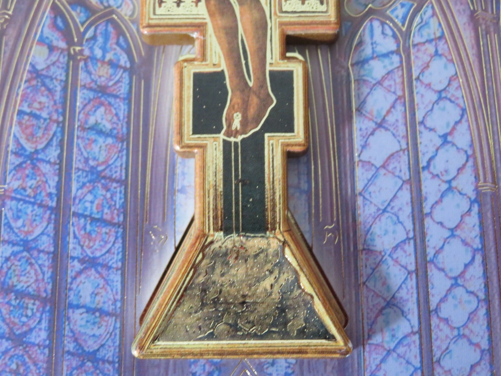 4.50 Inch BYZANTINE Wooden Crucifix 348-161 – Made in Italy – NEW