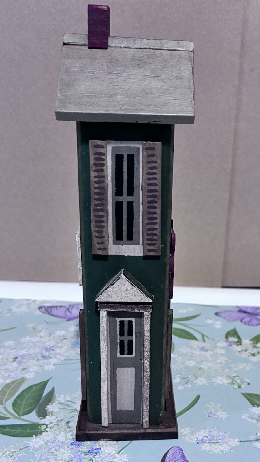 Vintage Wooden Mini Building”Boose Farm Market” Apple Market Folk Art
