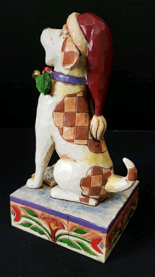 2007 Jim Shore Heartwood Creek “Bark, The Herald Angels Sing” Dog Figurine