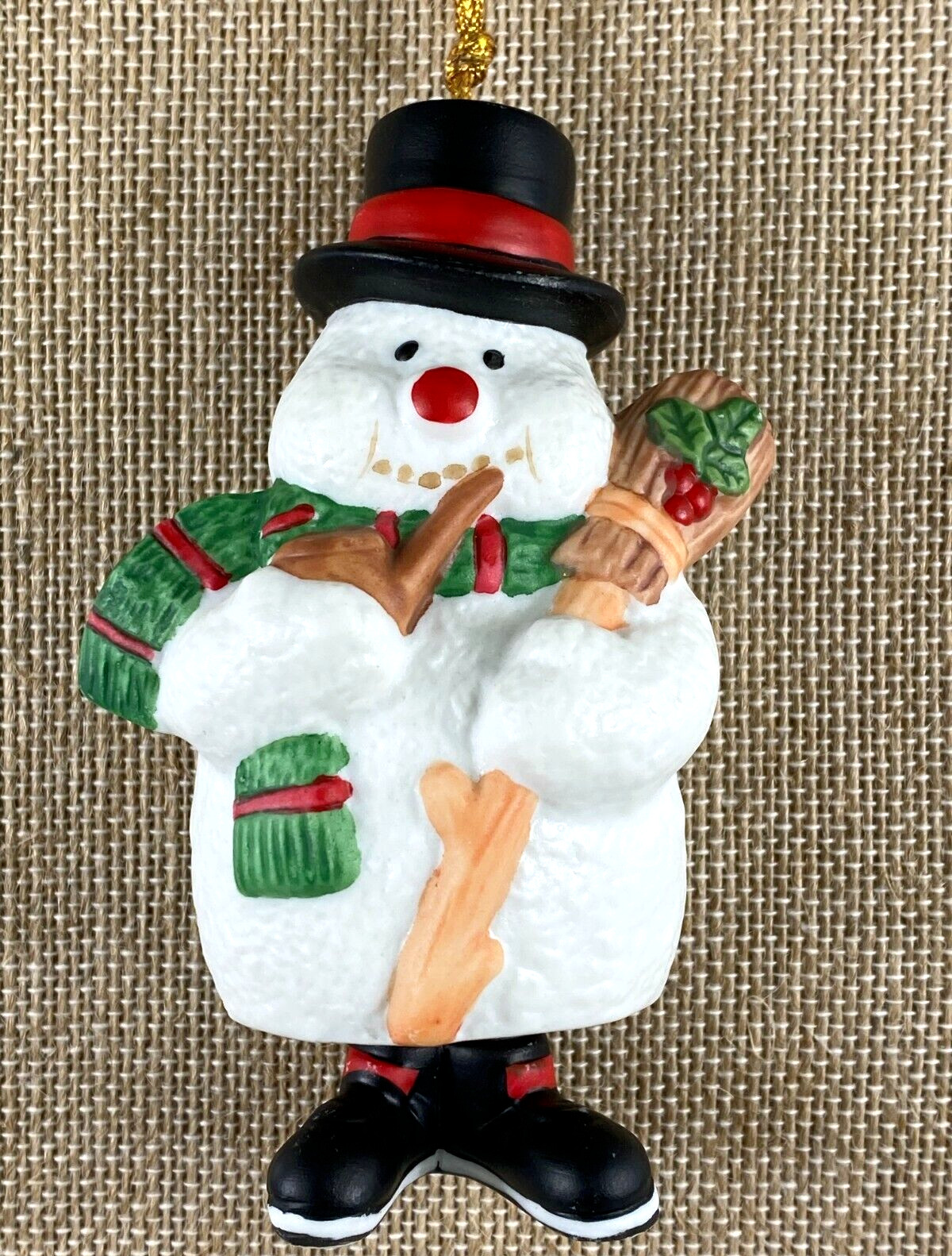 House Of Lloyd Ding-A-Ling Snowman Ornament Bell Type Vintage Christmas 1994