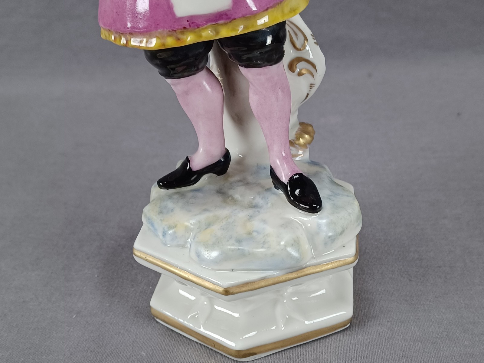 Early 20th Century Dresden Hand Painted Conquistador Porcelain Figurine