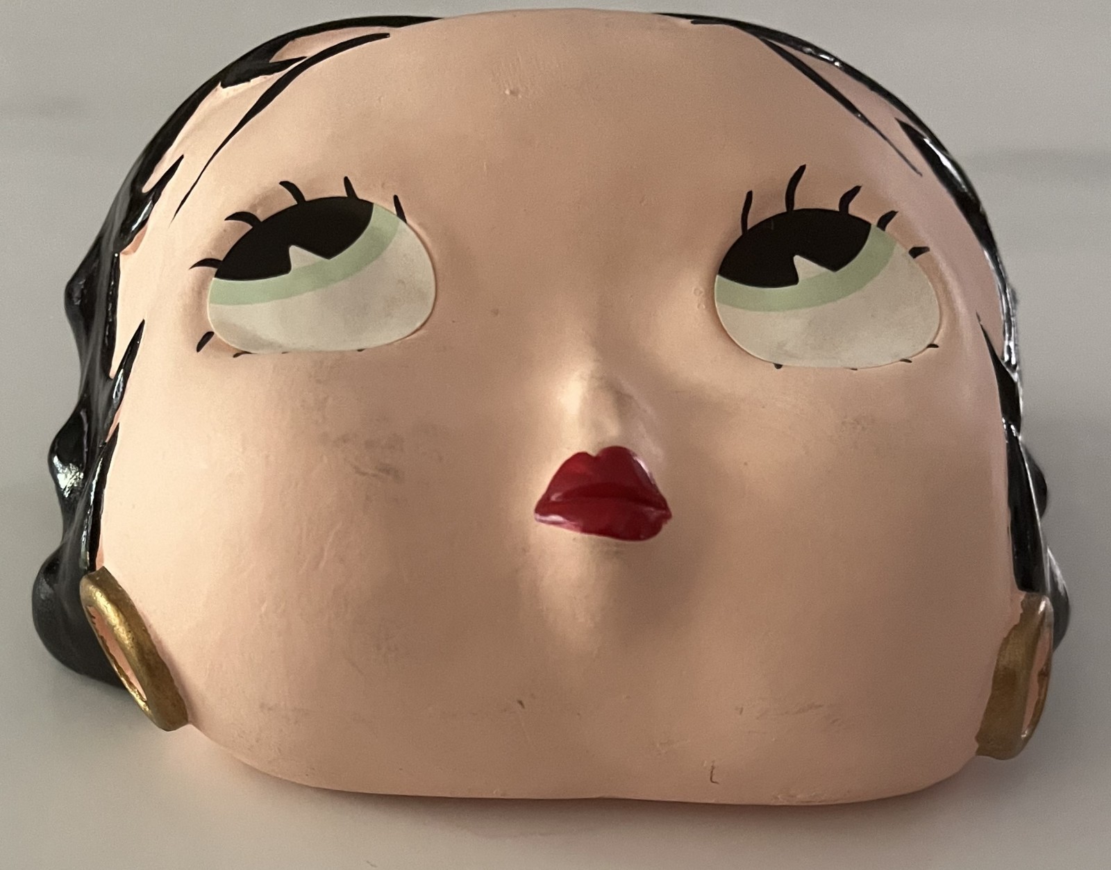 1998 ESCO BETTY BOOP CHALKWARE PLASTER HANGABLE WALL FACE