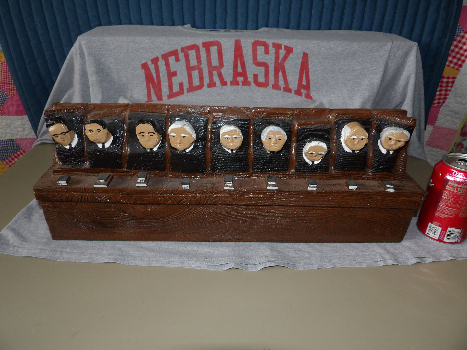 Vintage yr1971 Molded Plastic Foam Supreme Court Justices Judges VGC