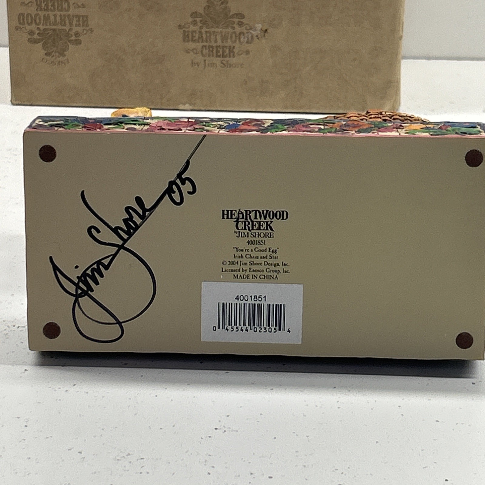 VTG 2005 SIGNED BY Jim Shore YOU’RE A GOOD EGG 4001851 MINT Condition With Box