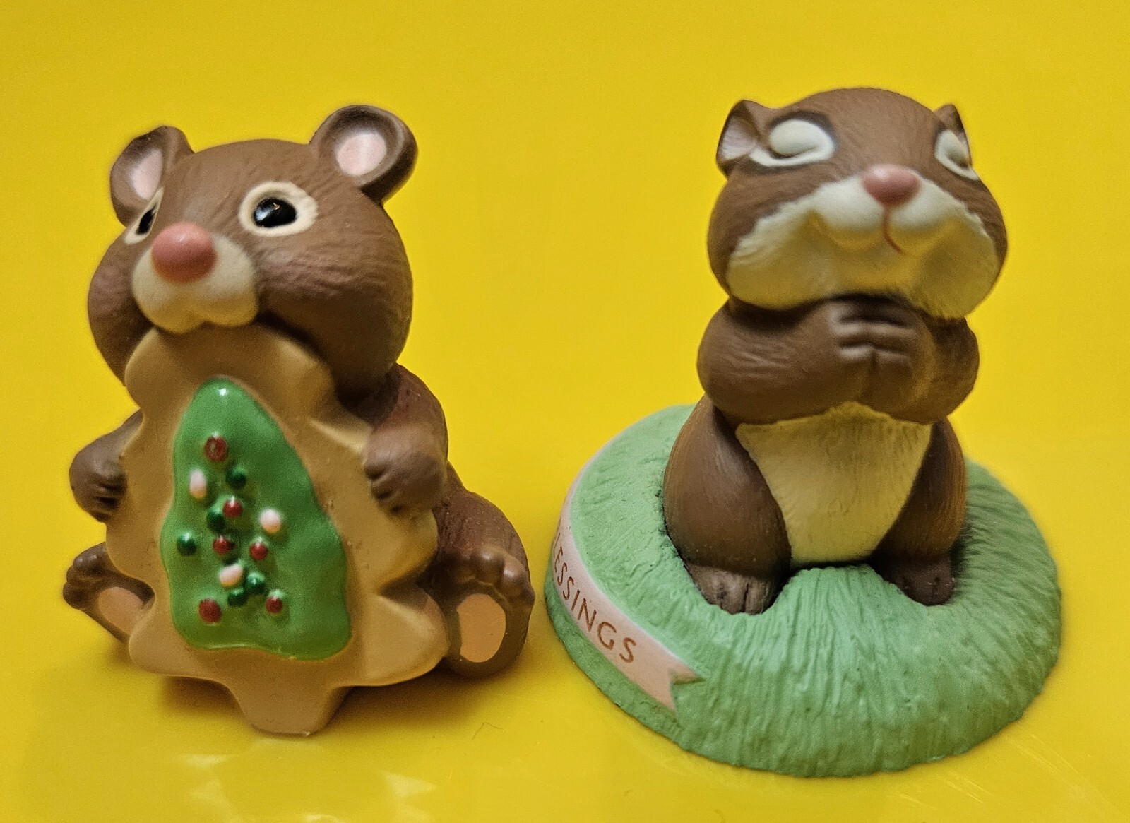 8 Hallmark CHRISTMAS Merry Miniatures Squirrel Chipmunk Walrus Cookie 1st Xmas