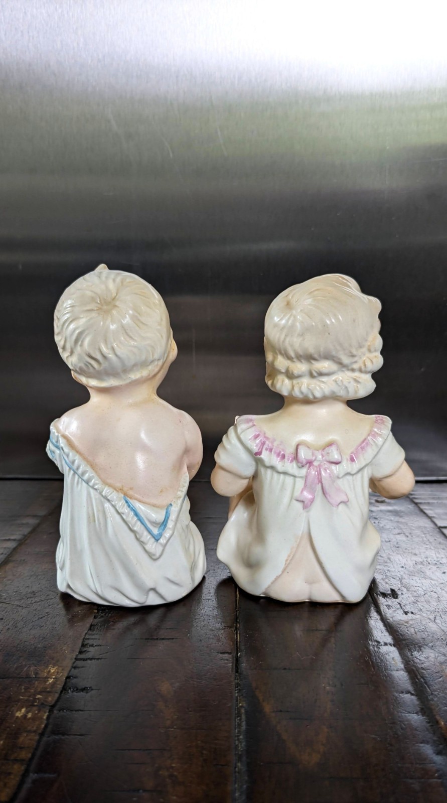 Set of 2 Vintage Porcelain “Piano Baby” Figurines (5″ Tall) – Made in Japan
