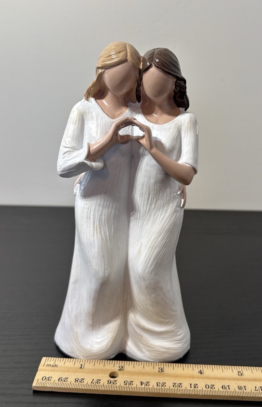 Heartwarming Mother and Daughter 7.9”Resin Figurine
