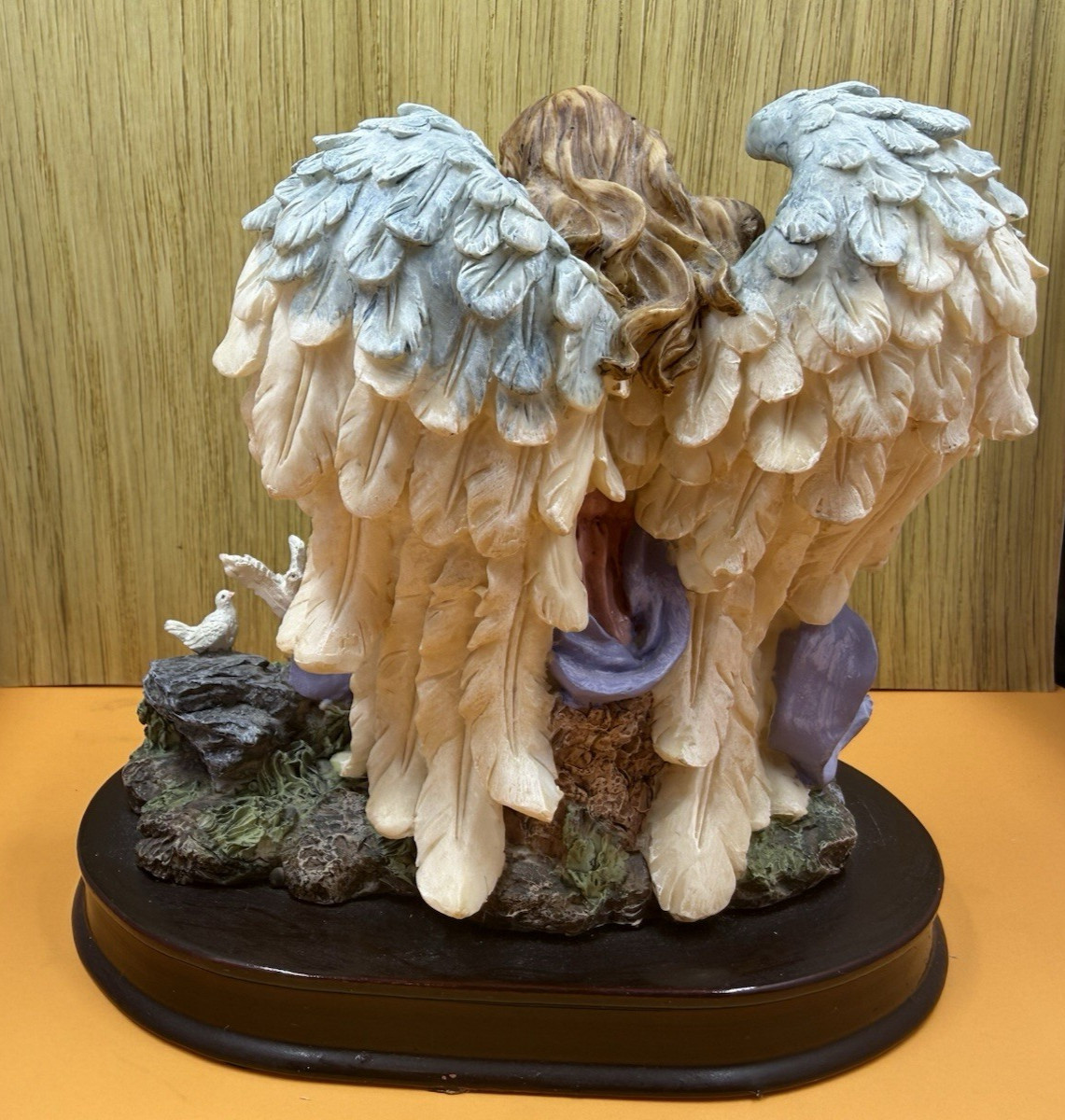 Giovanni Collection Angel Figurine With Deer and Doves