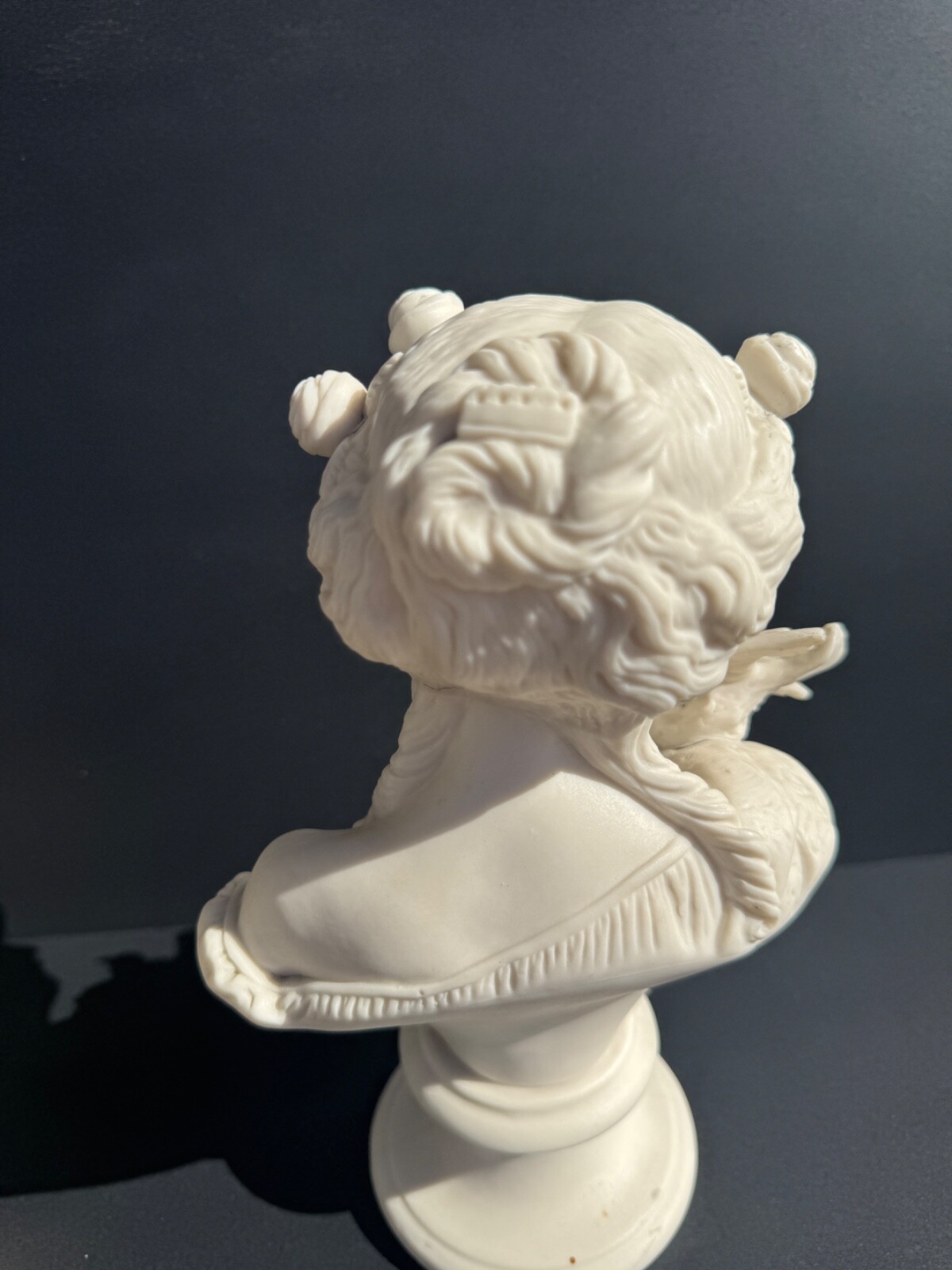 1880 Parian Ware Bust of Lesbia, 140 year old Handwritten Provenance Note