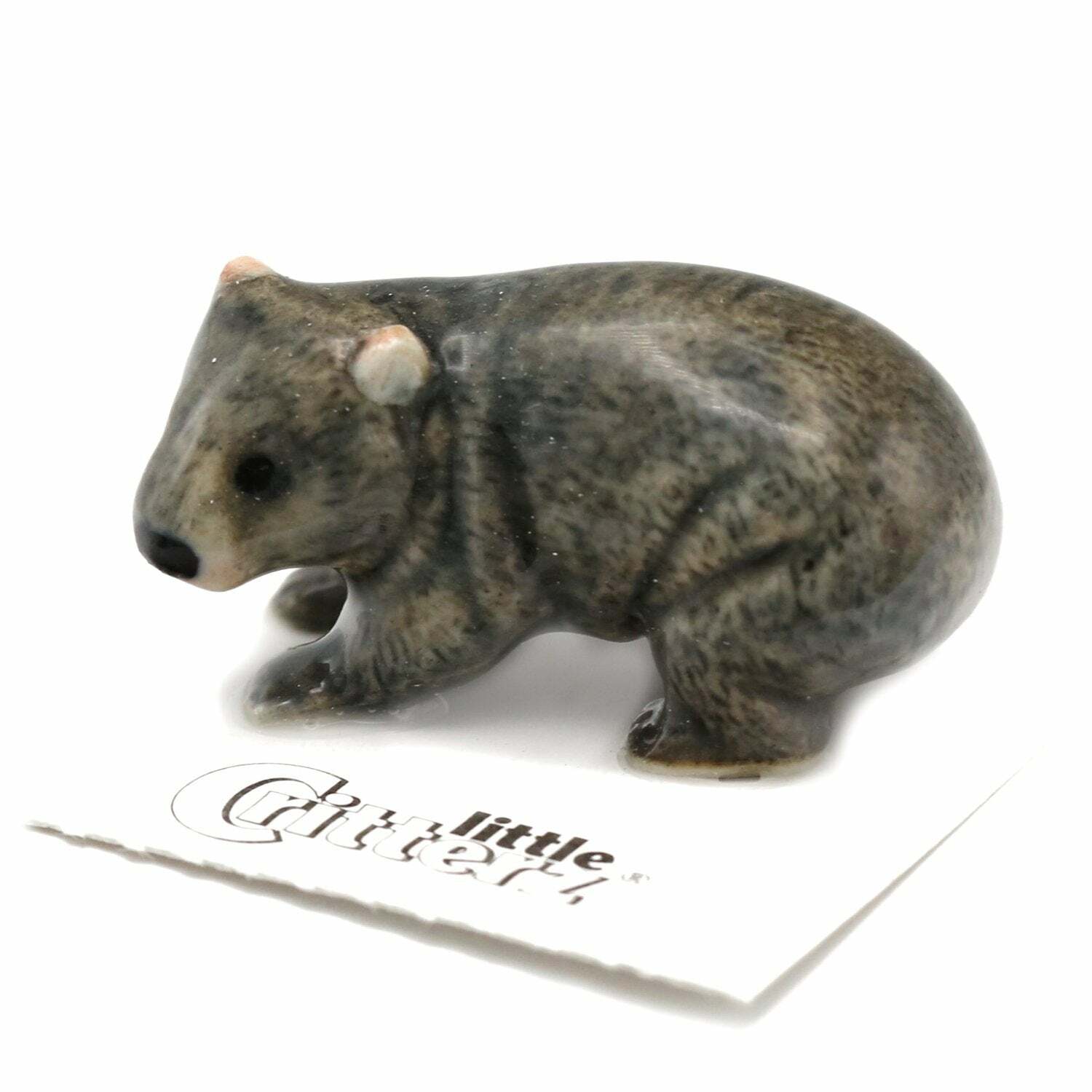 Little Critterz Wombat “Minibus” – miniature porcelain figurine
