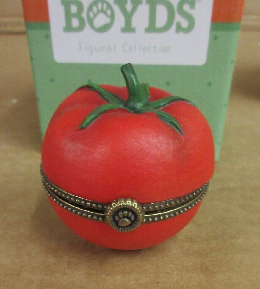 Boyds Bears Resin CHERRY’S TOMATO W/BIG BOY MCNIBBLE 4040519 Treasure Box