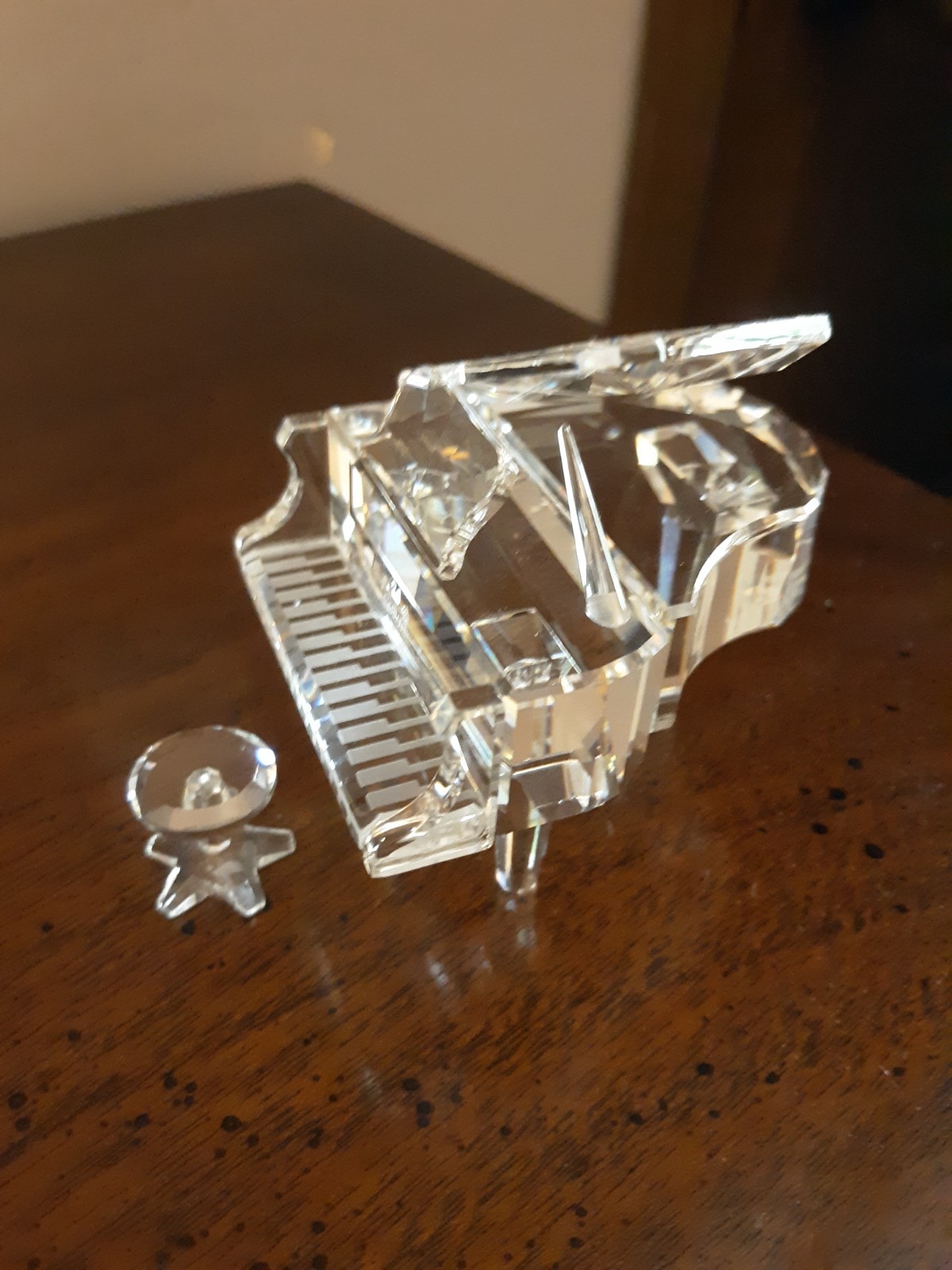 Vintage Swarovski Crystal – Grand Piano with Stool & Cello W Stand