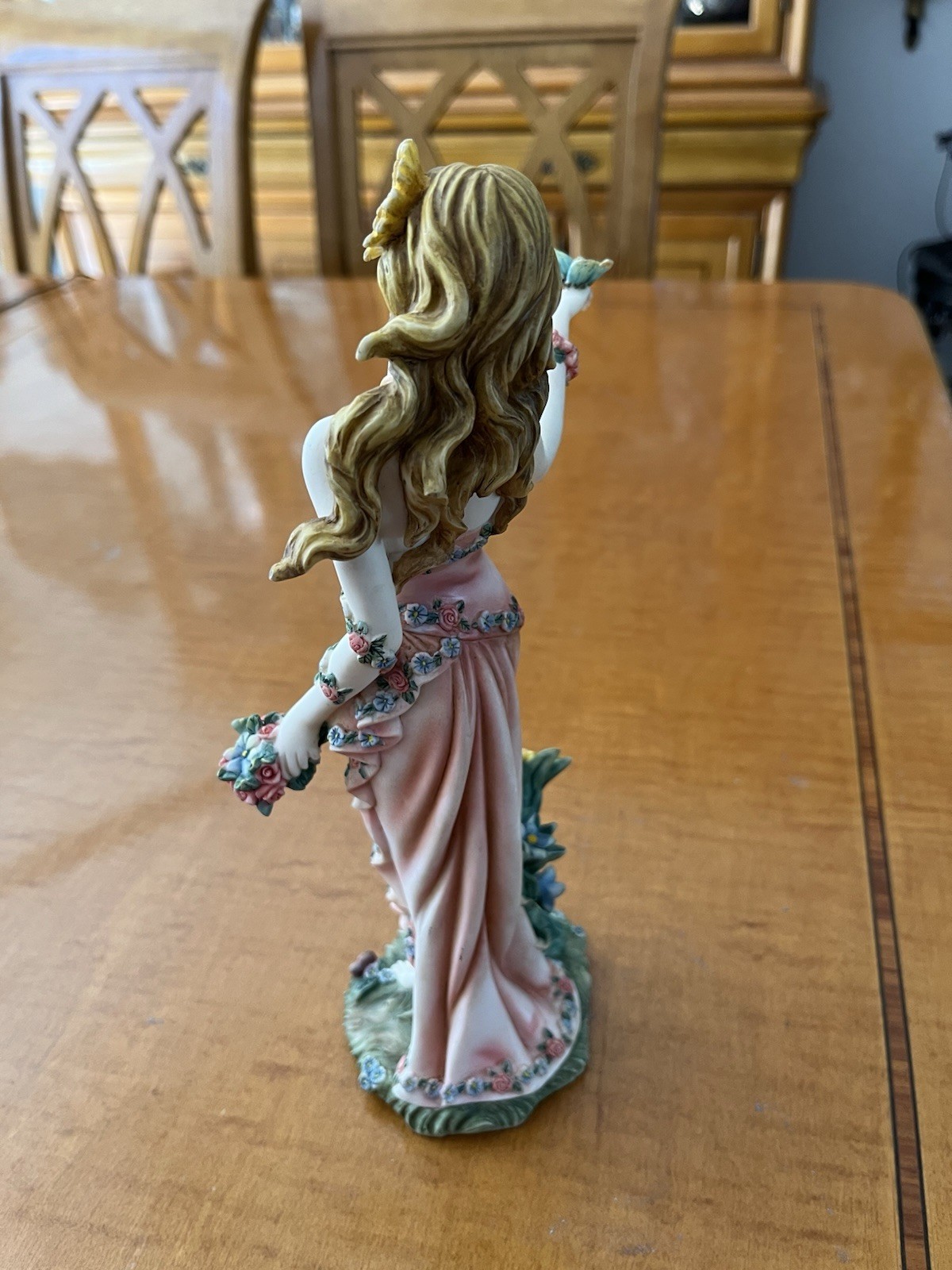 ‘Summer’ Collectible Lady Figurine Flowers and Butterfly 2004 Model 12228-04