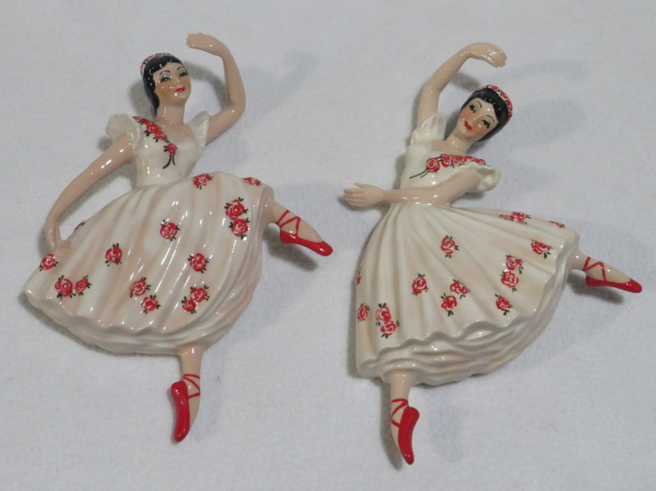 Vintage Ceramic Arts Studio Attitude & Arabesque Ballet Wall Hanging Set Dance