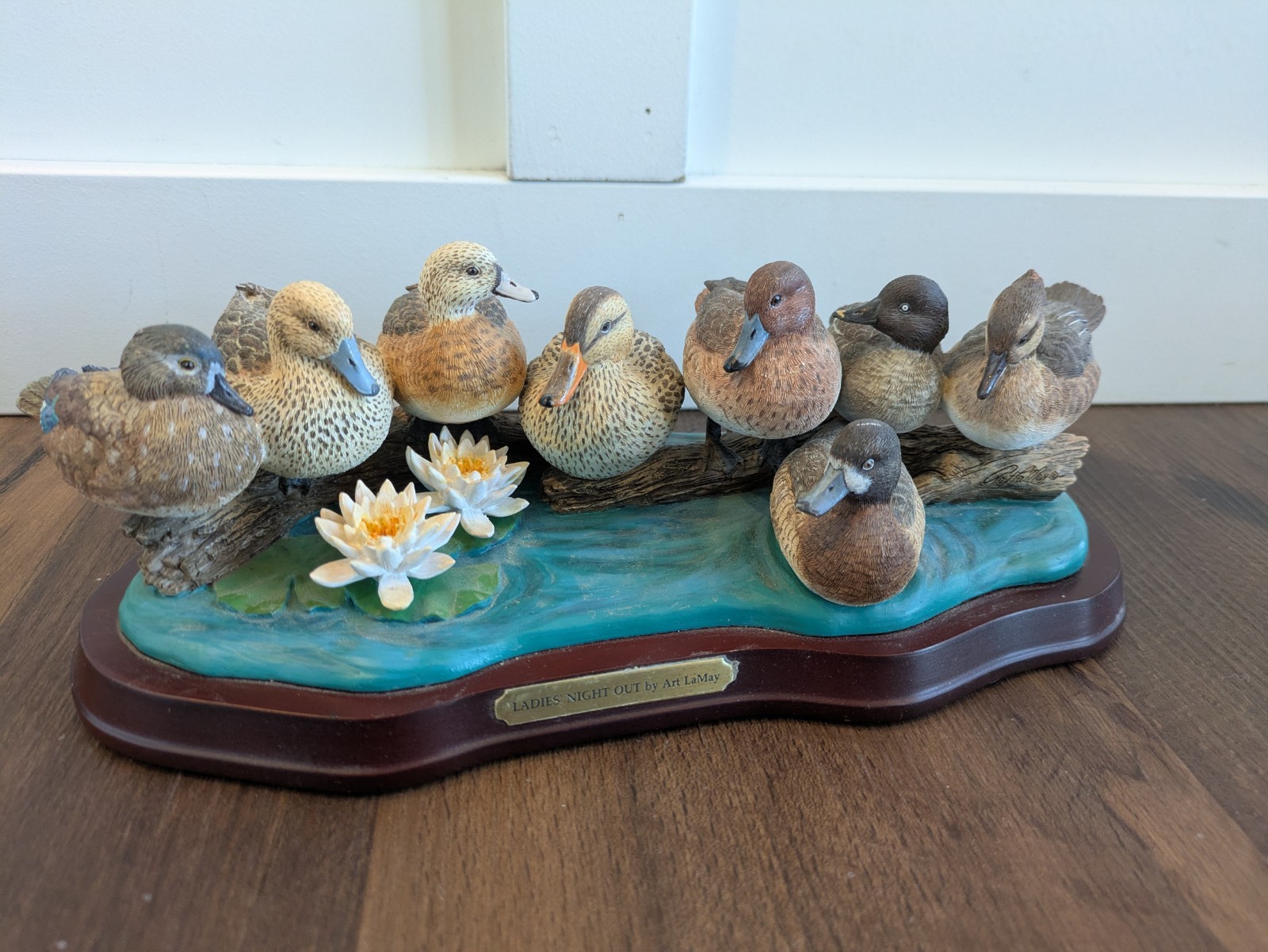 RARE Danbury Mint “Ladies Night Out” ART LAMAY Sculpture Figures Ducks Birds