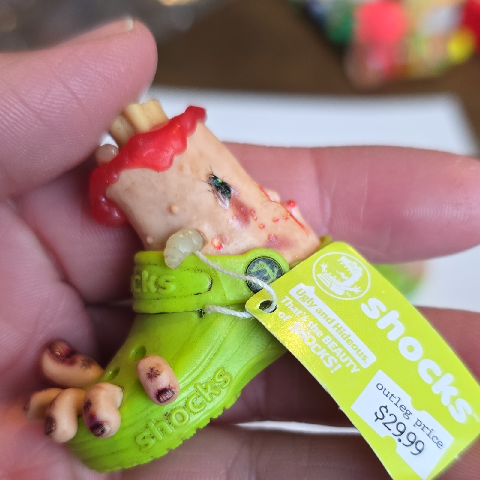 Gross Minis Shocks (Crocs) Ugly Footwear Collectible Figurines Pair