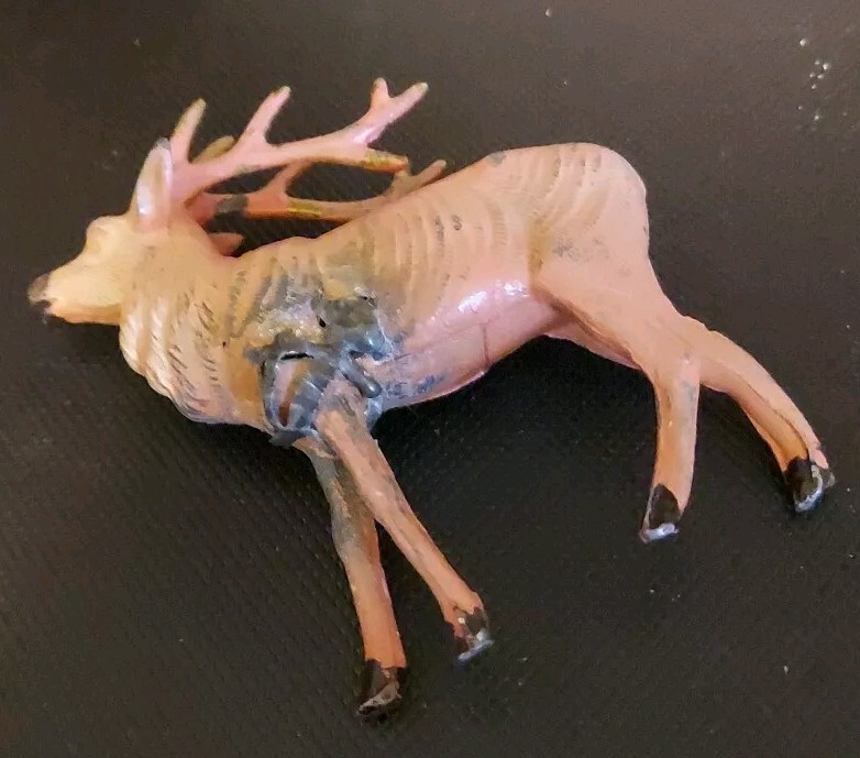 3″ – Metal/Cast Lead -Elk Figures – Elk – One Is Damaged